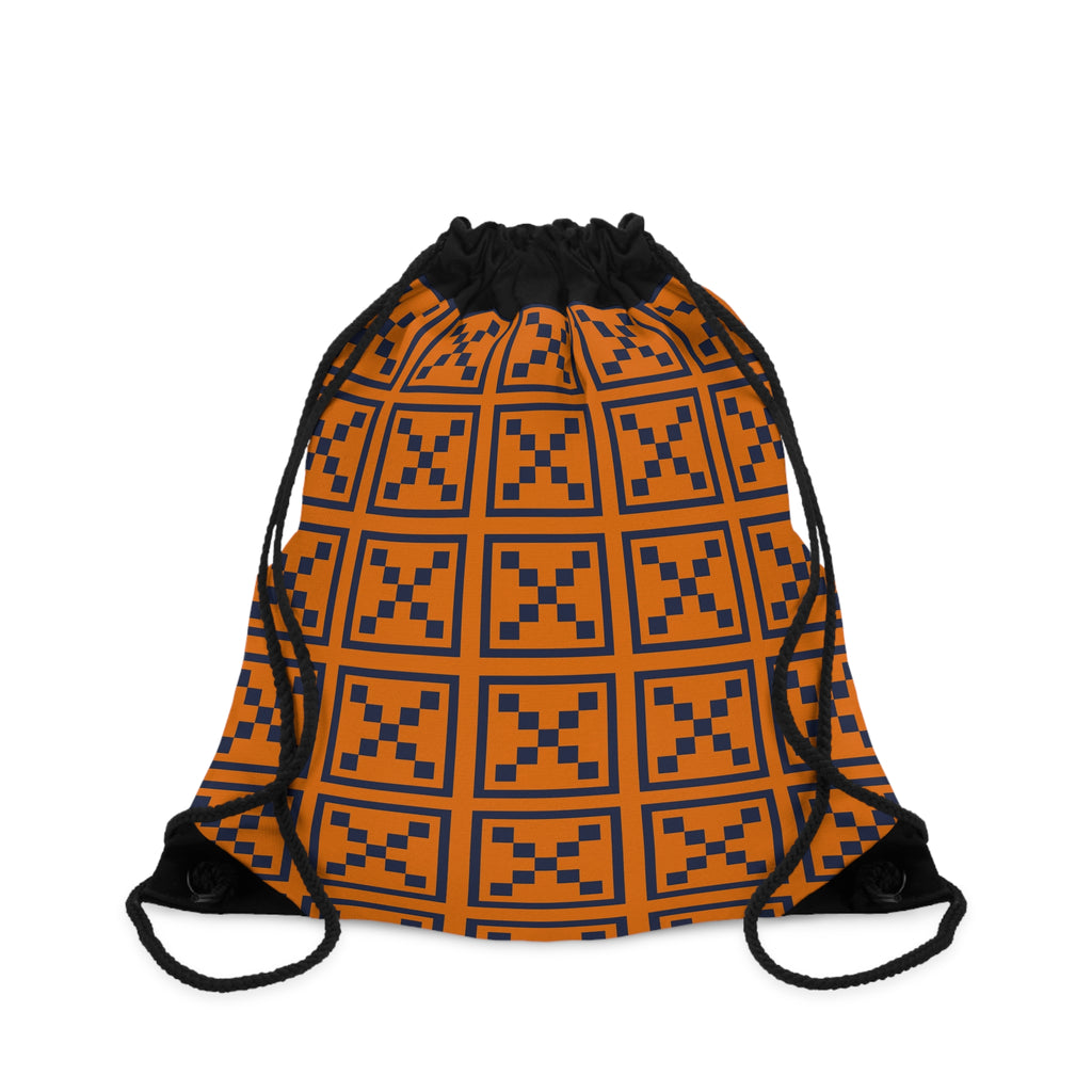 Stylish Geometric Drawstring Bag - Perfect for Sports, Gym, Back to School, Festivals, and Gifting