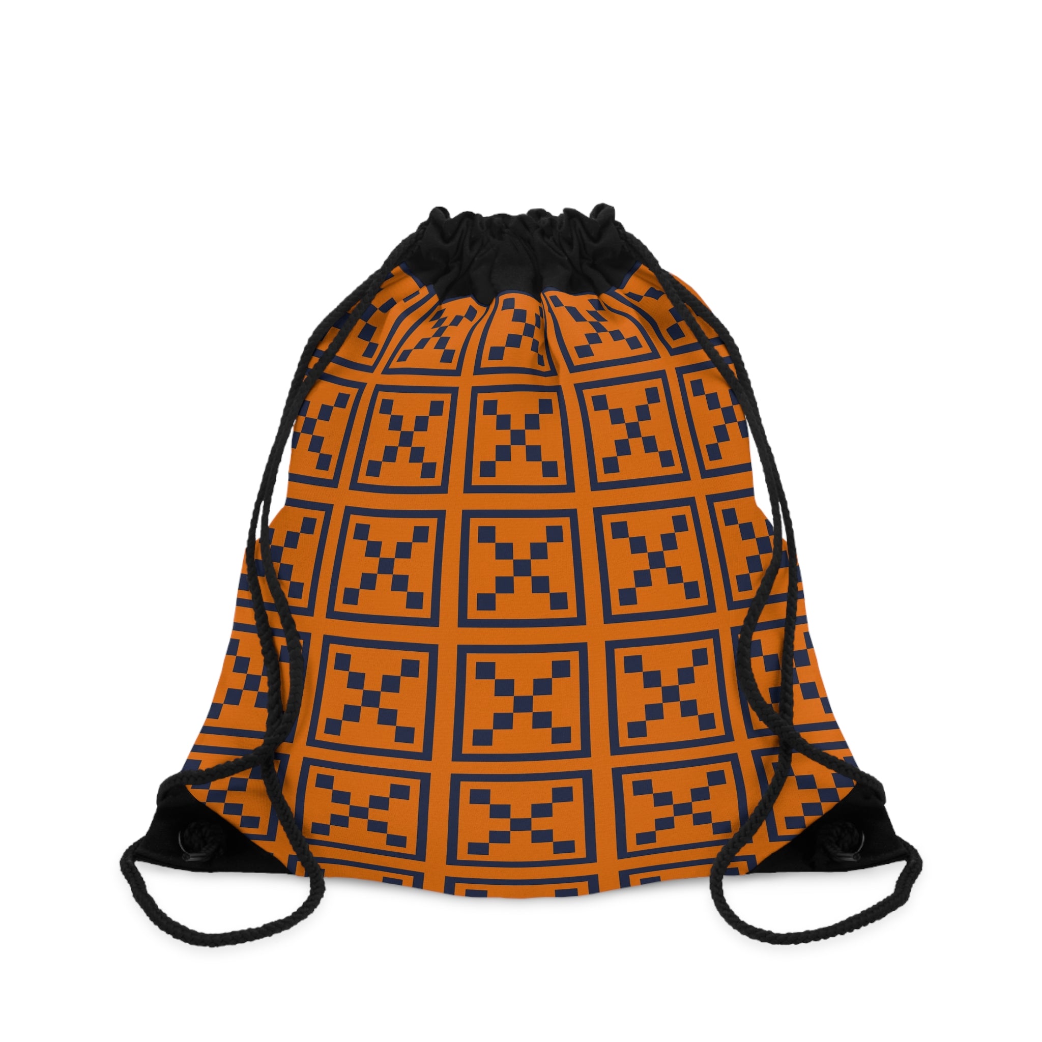 Stylish Geometric Drawstring Bag - Perfect for Sports, Gym, Back to School, Festivals, and Gifting