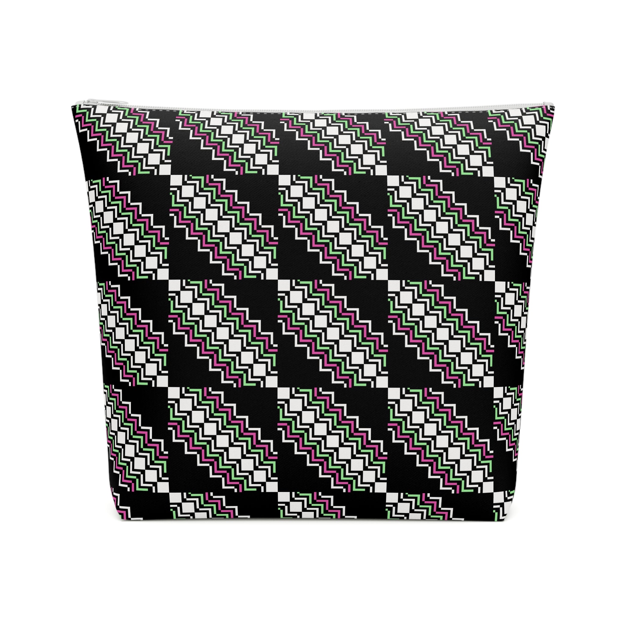 Chic Patterned Cotton Cosmetic Bag | Makeup Organizer, Travel Pouch, Cute Gift, Stylish Clutch, Everyday Essentials