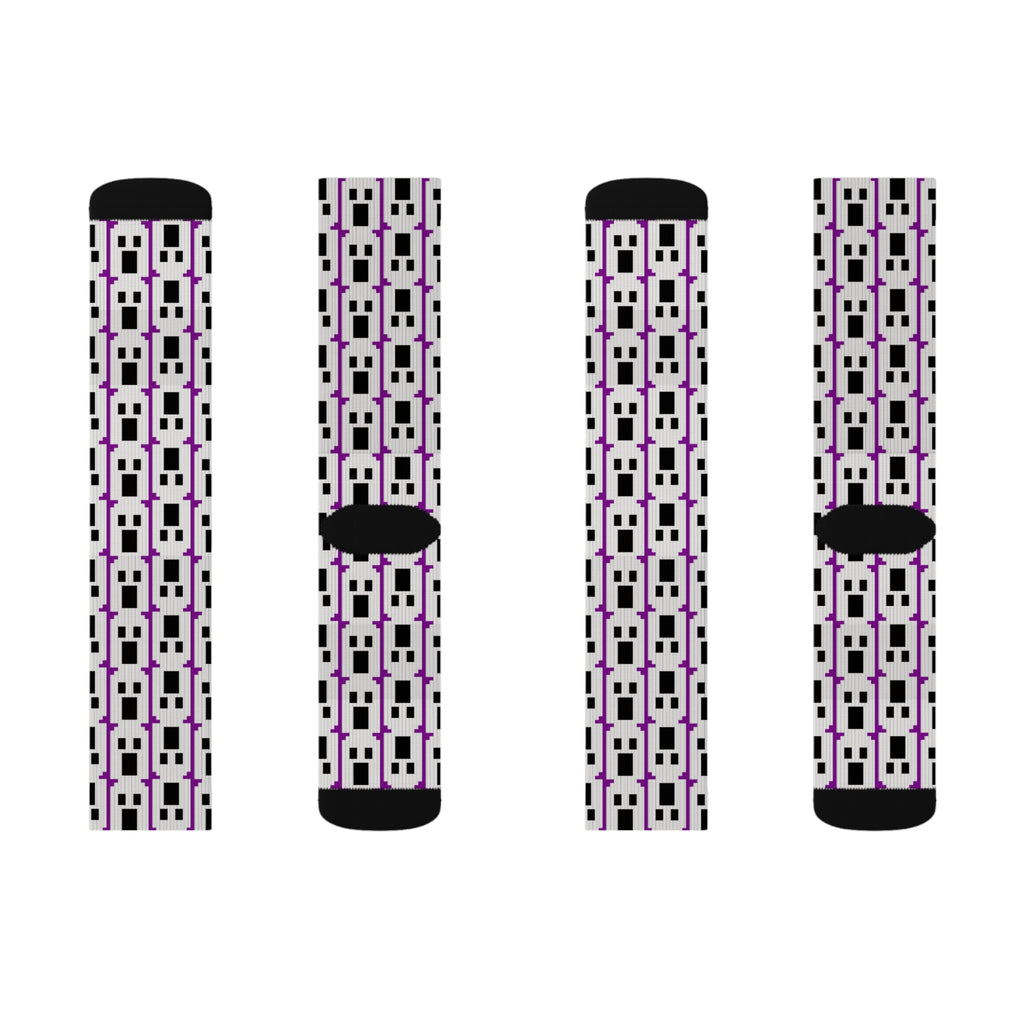 Stylish Graphic Socks, Unique Sock Design, Fun Gift for Her, Fashion Accessories, Sublimation Socks, Trendy Footwear