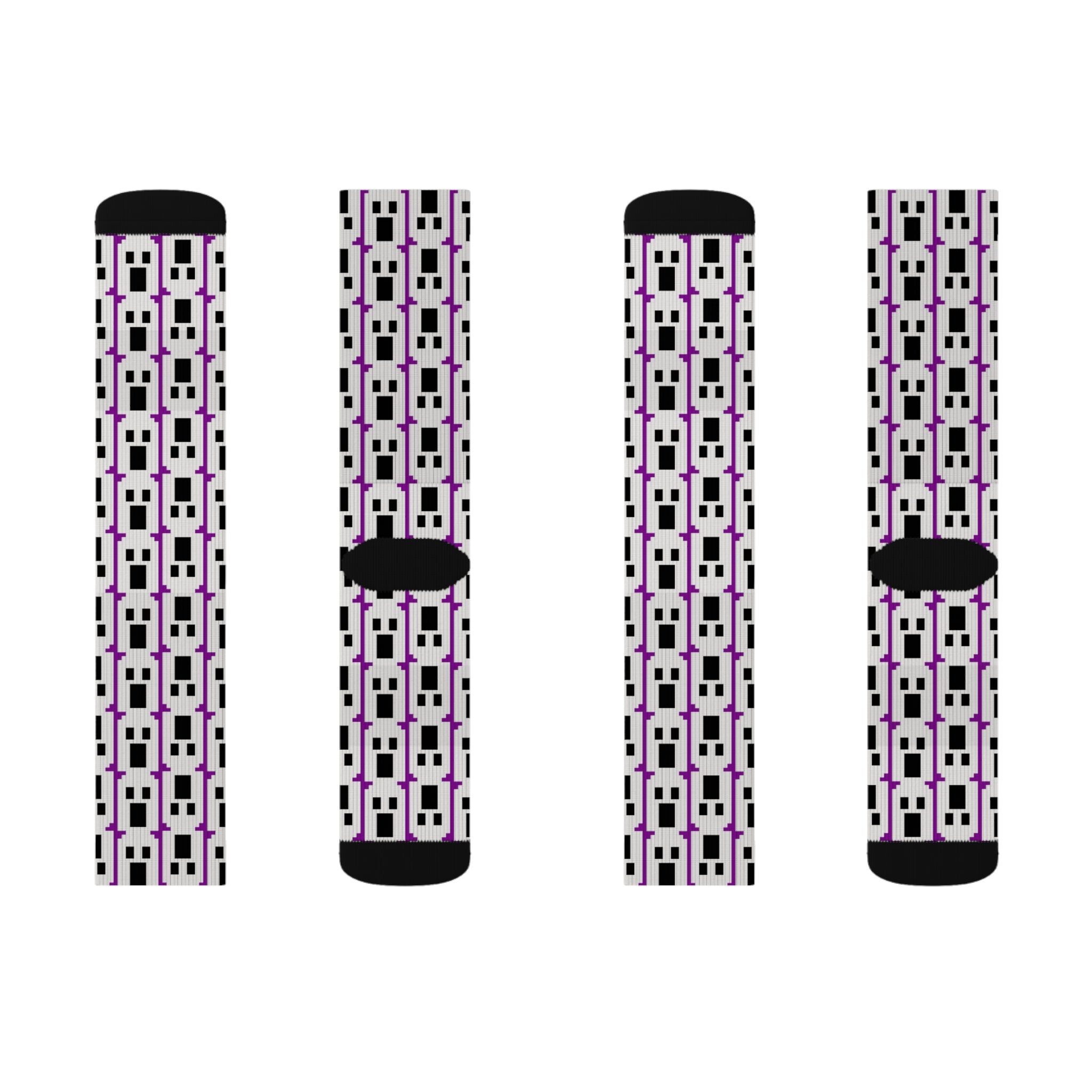 Stylish Graphic Socks, Unique Sock Design, Fun Gift for Her, Fashion Accessories, Sublimation Socks, Trendy Footwear