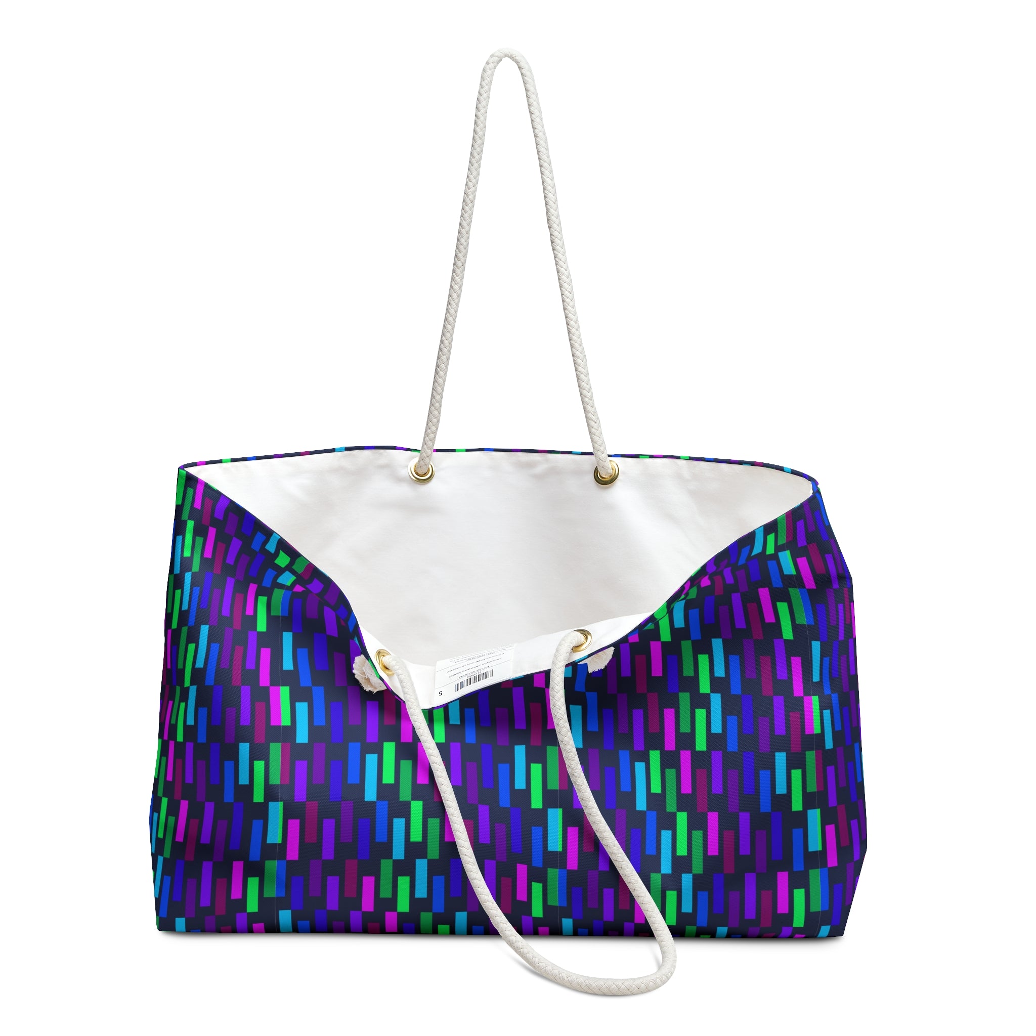 Vibrant Weekend Getaway Bag, Travel Tote, Stylish Gym Bag, Colorful Beach Bag, Eye-Catching Overnight Bag