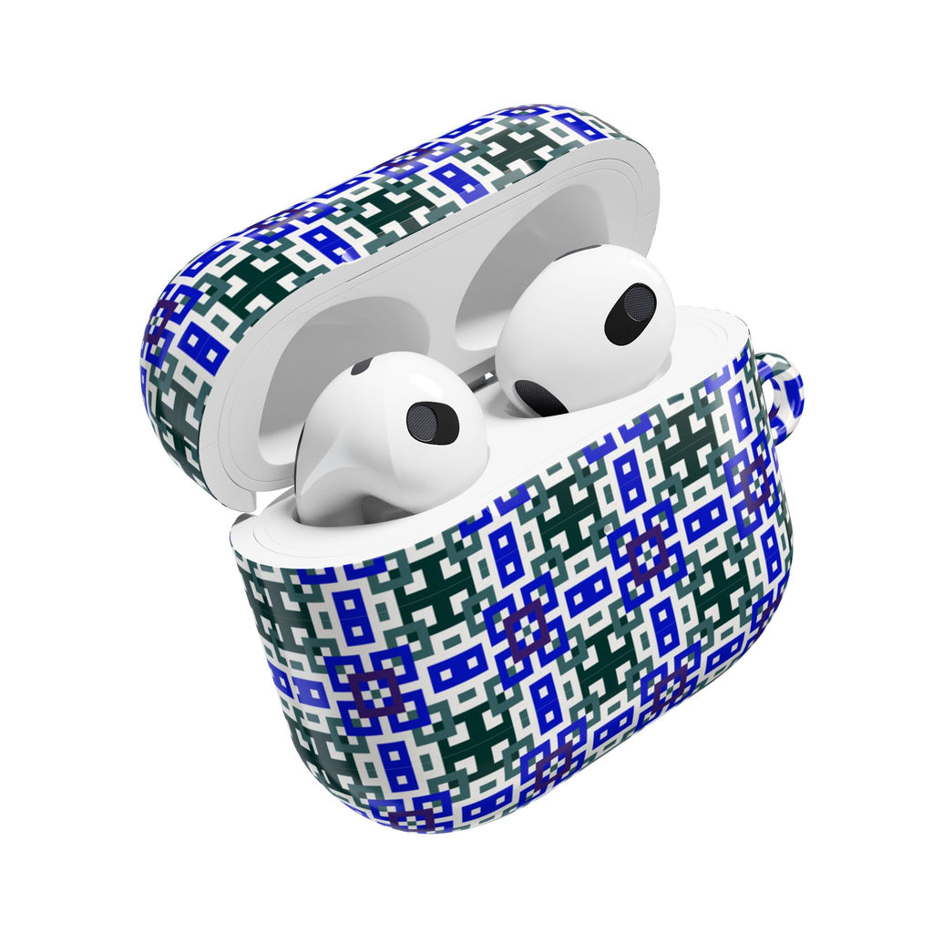 Stylish AirPod Case with Geometric Pattern - Customizable Earbud Protector for Gifts, Fashion Accessory, Tech Gadget Cover, Travel [...]