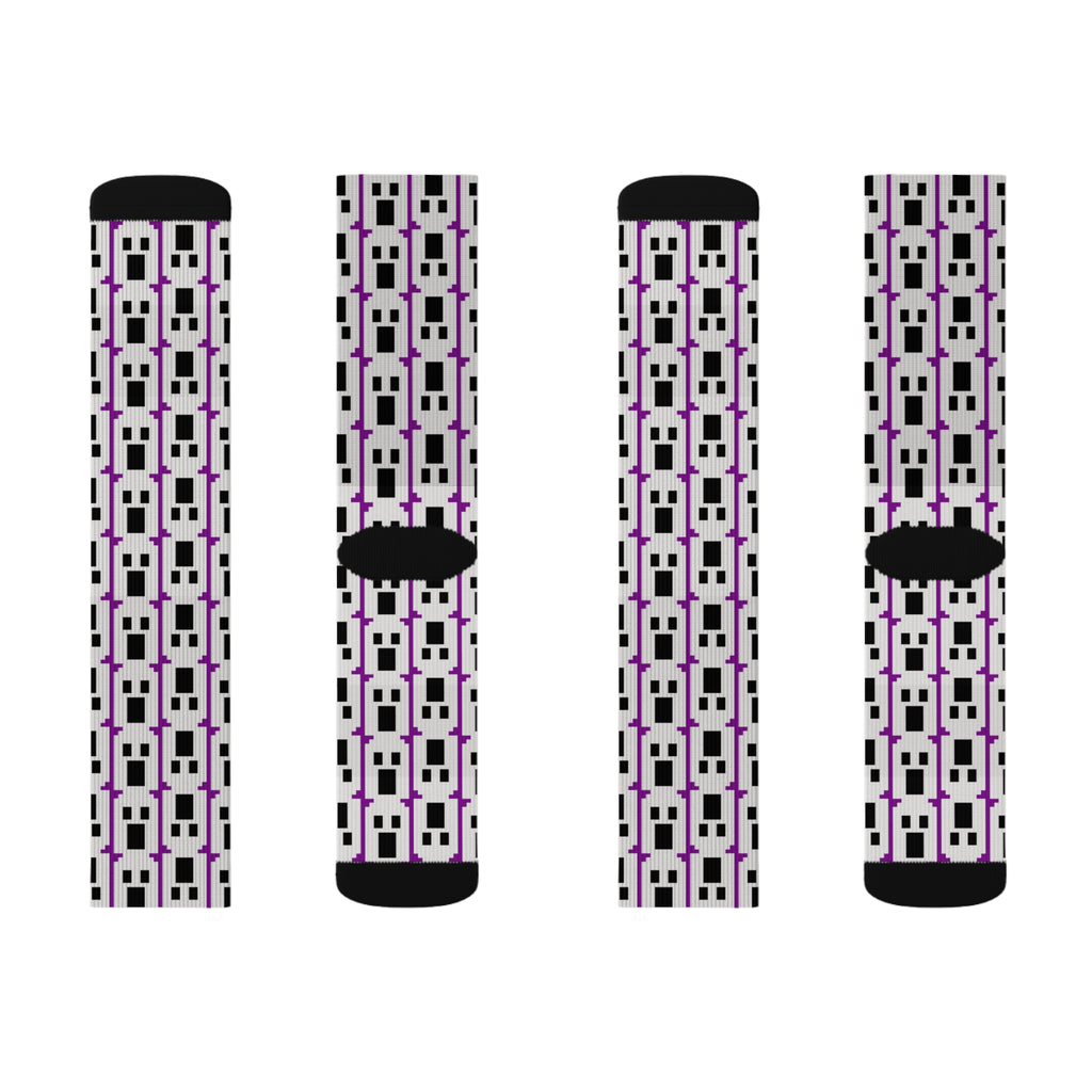 Stylish Graphic Socks, Unique Sock Design, Fun Gift for Her, Fashion Accessories, Sublimation Socks, Trendy Footwear