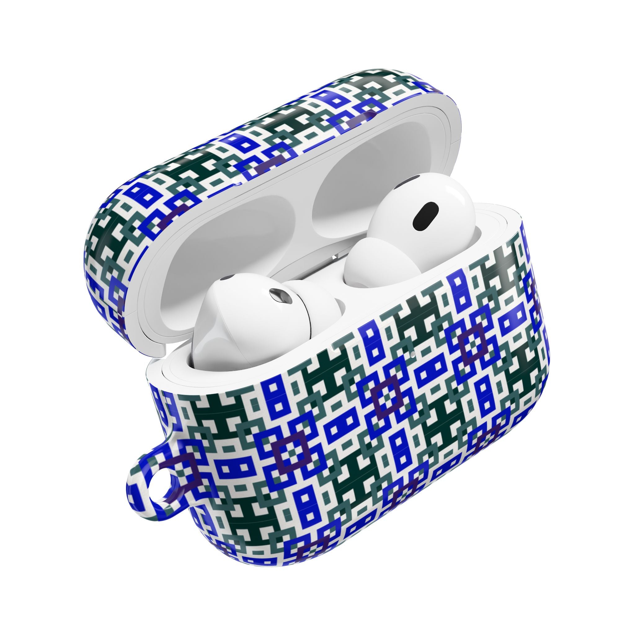 Stylish AirPod Case with Geometric Pattern - Customizable Earbud Protector for Gifts, Fashion Accessory, Tech Gadget Cover, Travel [...]