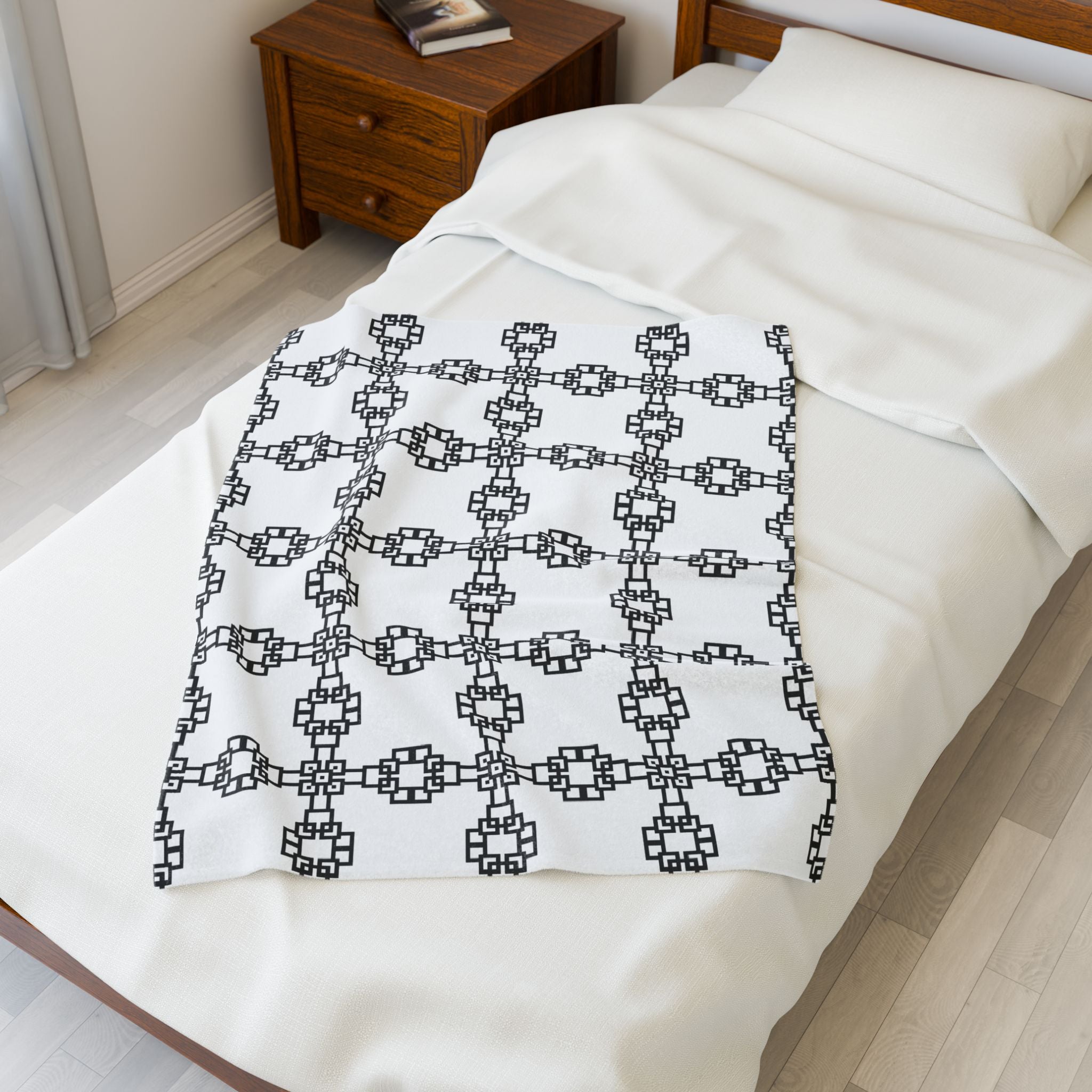 Stylish Velveteen Plush Blanket, Cozy Home Decor, Gift for Her, Modern Minimalist, Soft Throw Blanket, Perfect for Winter