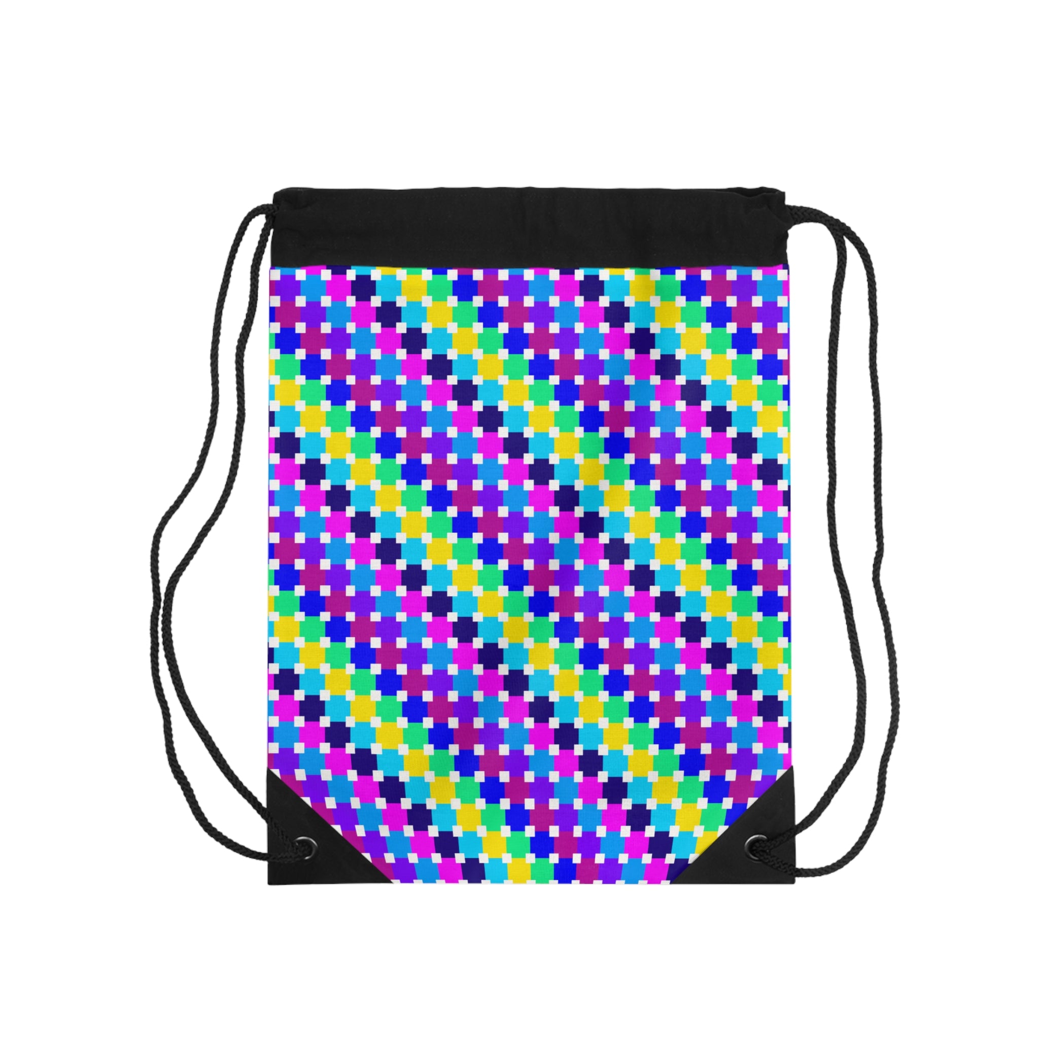 Vibrant Drawstring Bag - Colorful Backpack for School, Gym, Travel, Gift for Friends, Festival Essential