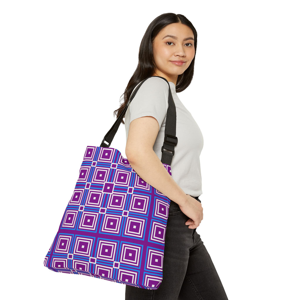 Vibrant Geometric Adjustable Tote Bag, Perfect for Everyday Use, Stylish Grocery Shopping Bag, Trendy Travel Tote, Eco-Friendly Gift, [...]