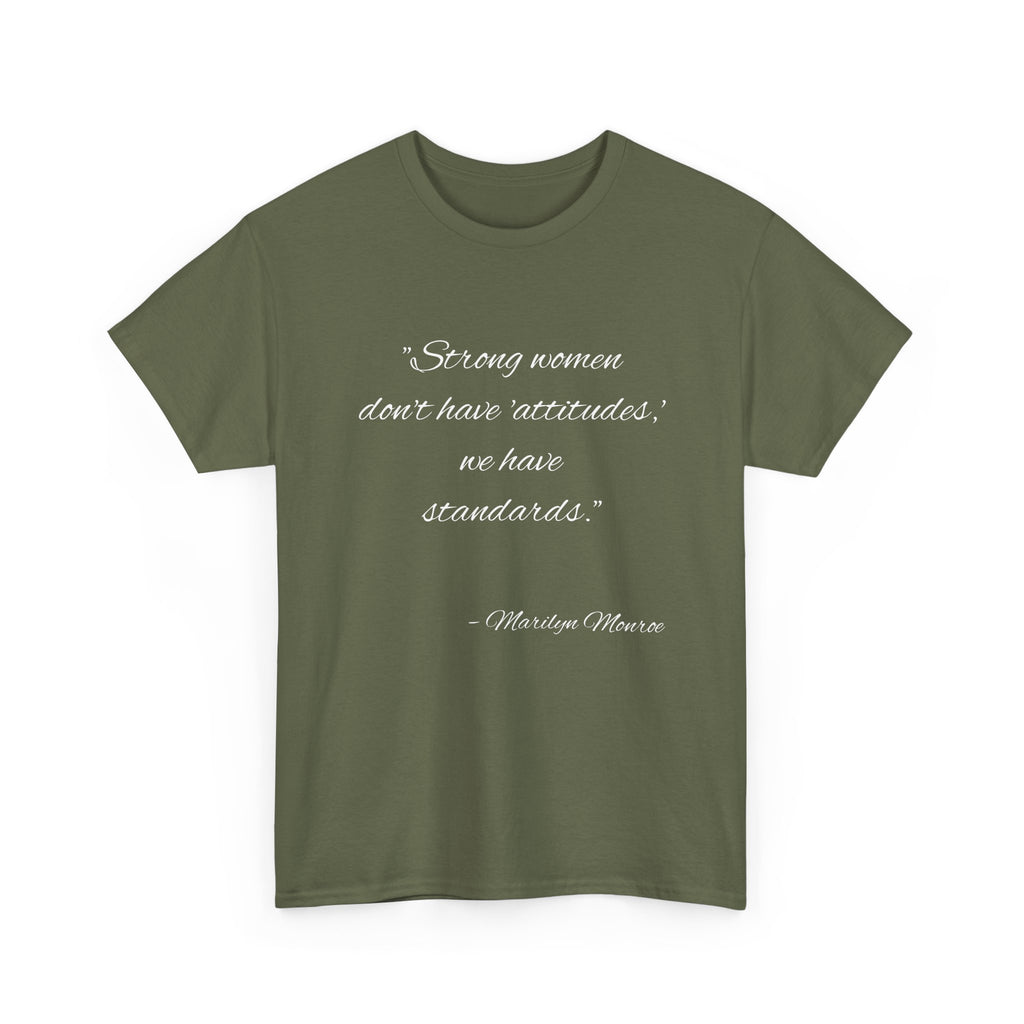 Strong Women Unisex Heavy Cotton Tee - Empowerment Shirt, Inspirational Apparel, Gift for Her, Birthday Gift, Motivational Quote Tee
