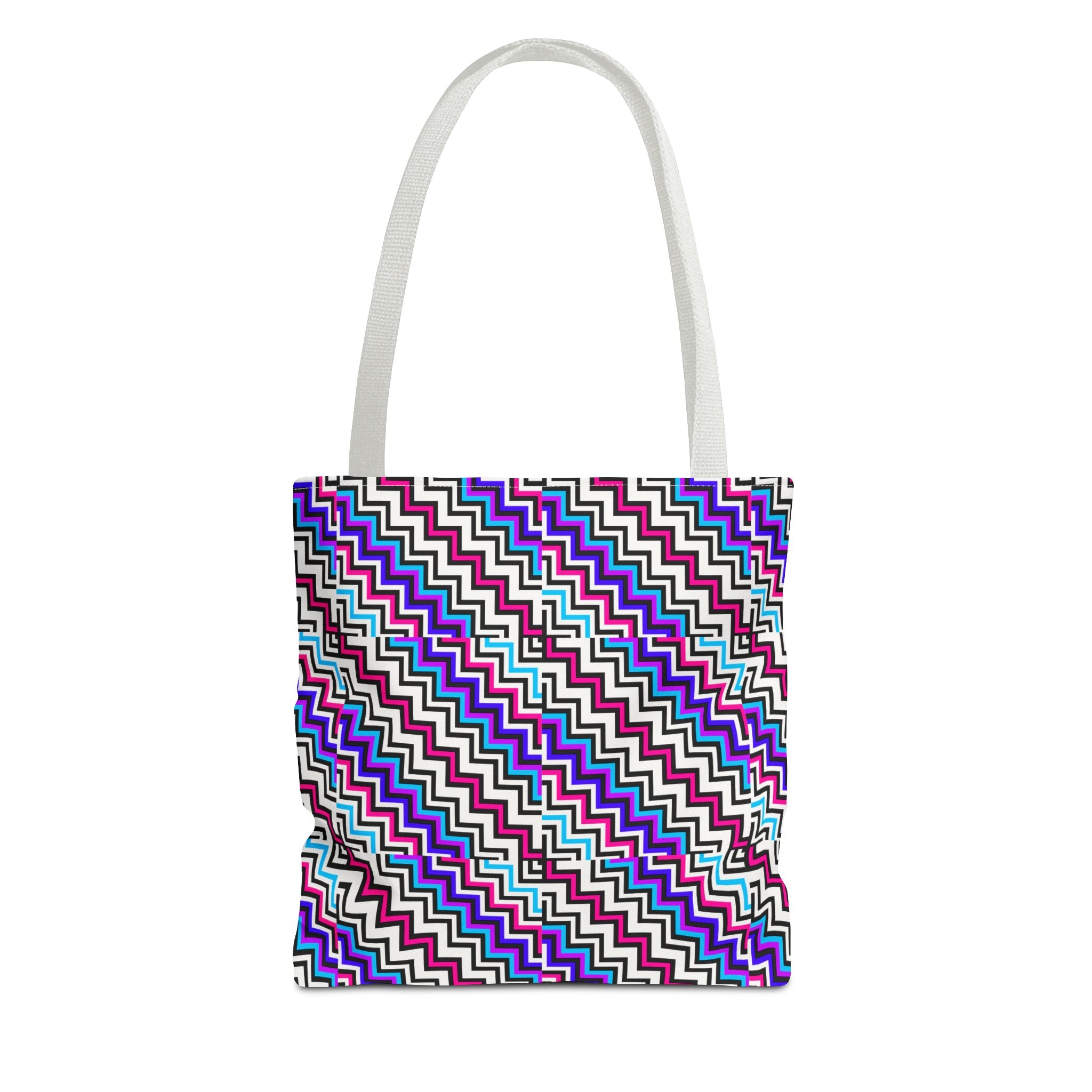 Vibrant Geometric Tote Bag: Stylish Shopping, Beach, Travel, Gifts, Eco-Friendly