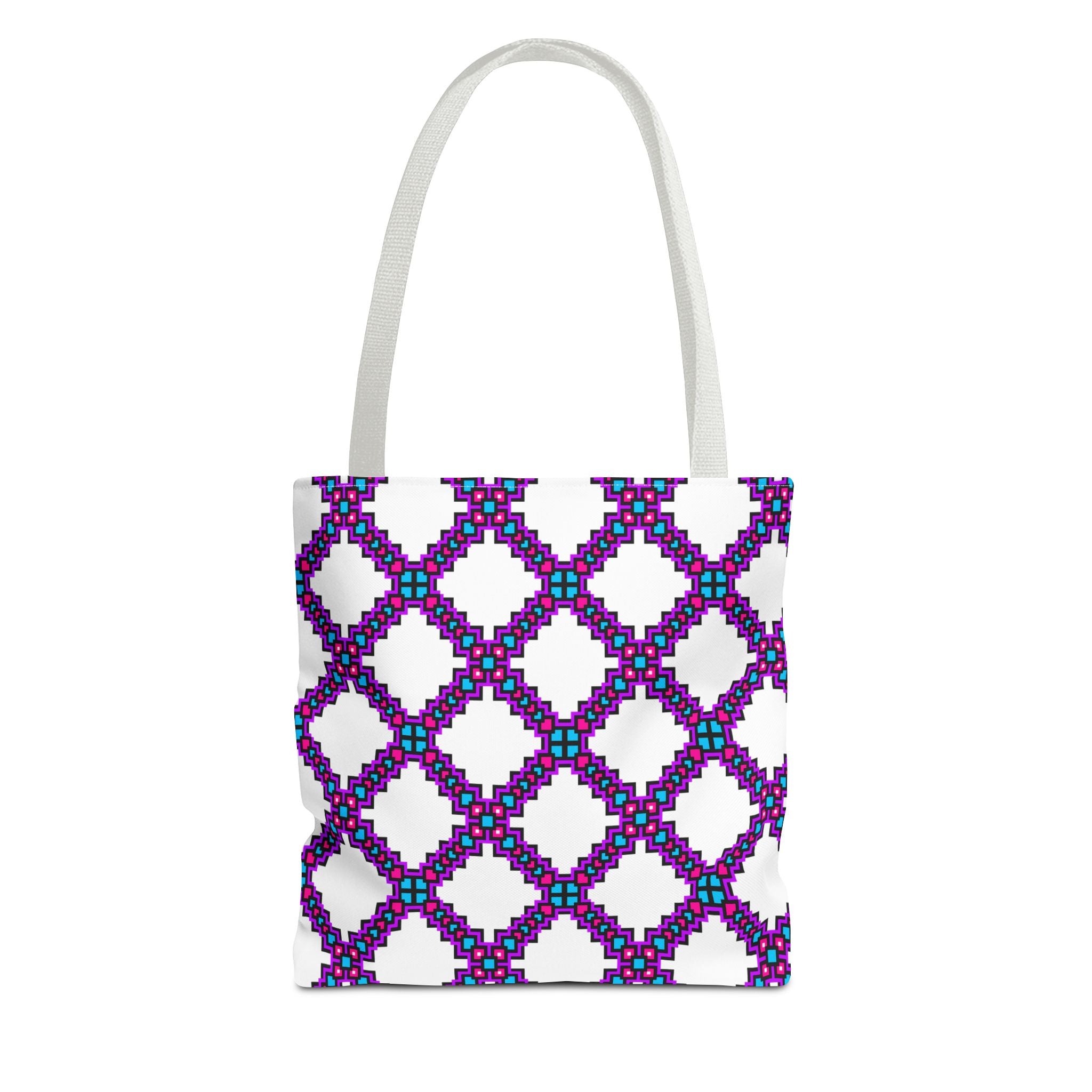 Colorful Geometric Tote Bag - Stylish AOP Design for Everyday Use, Eco-Friendly Shopping Bag, Unique Gift for Her, Summer Accessory
