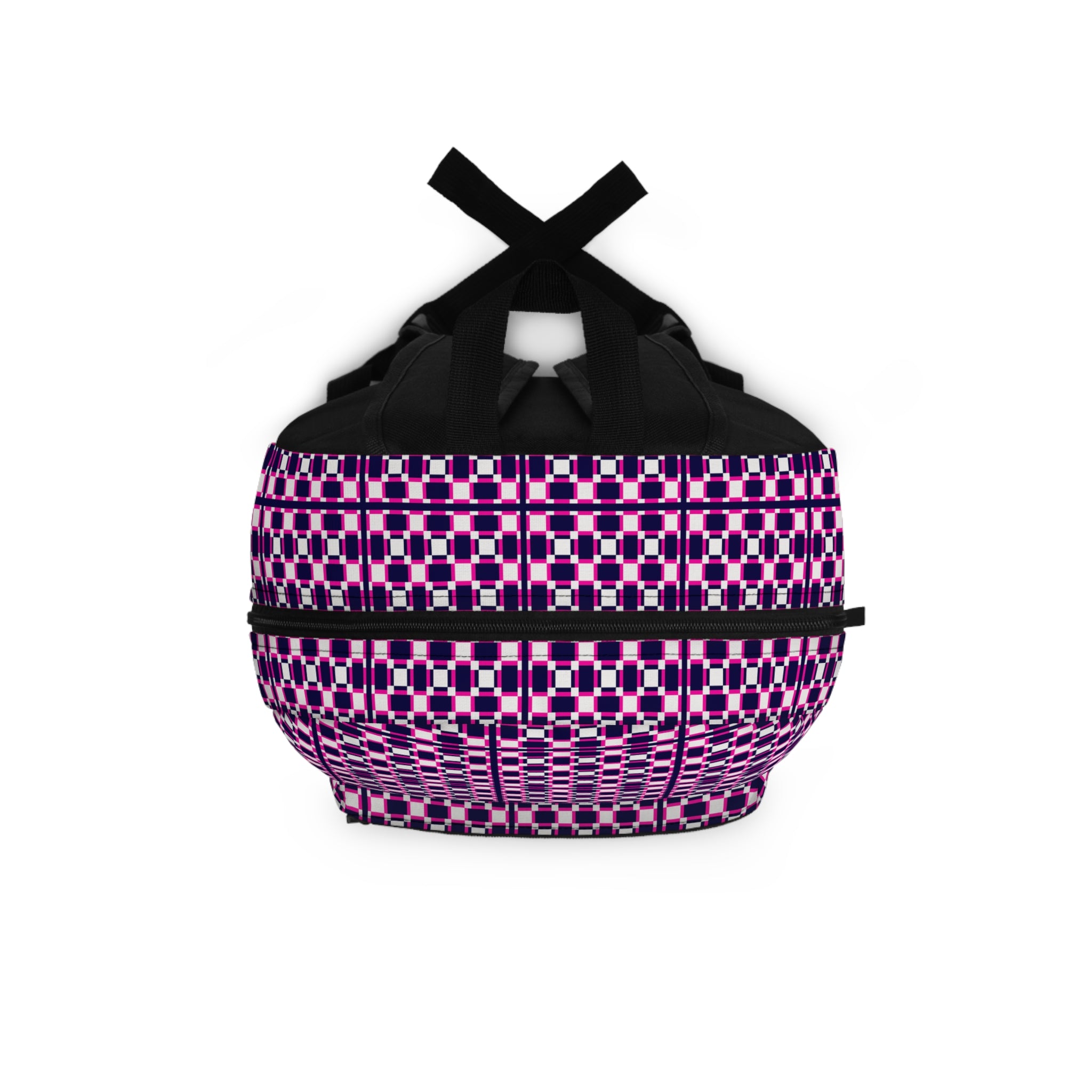 Vibrant Geometric Backpack for School, Travel, Eco-Friendly Gift, Patterned Book Bag, Stylish Carry-All