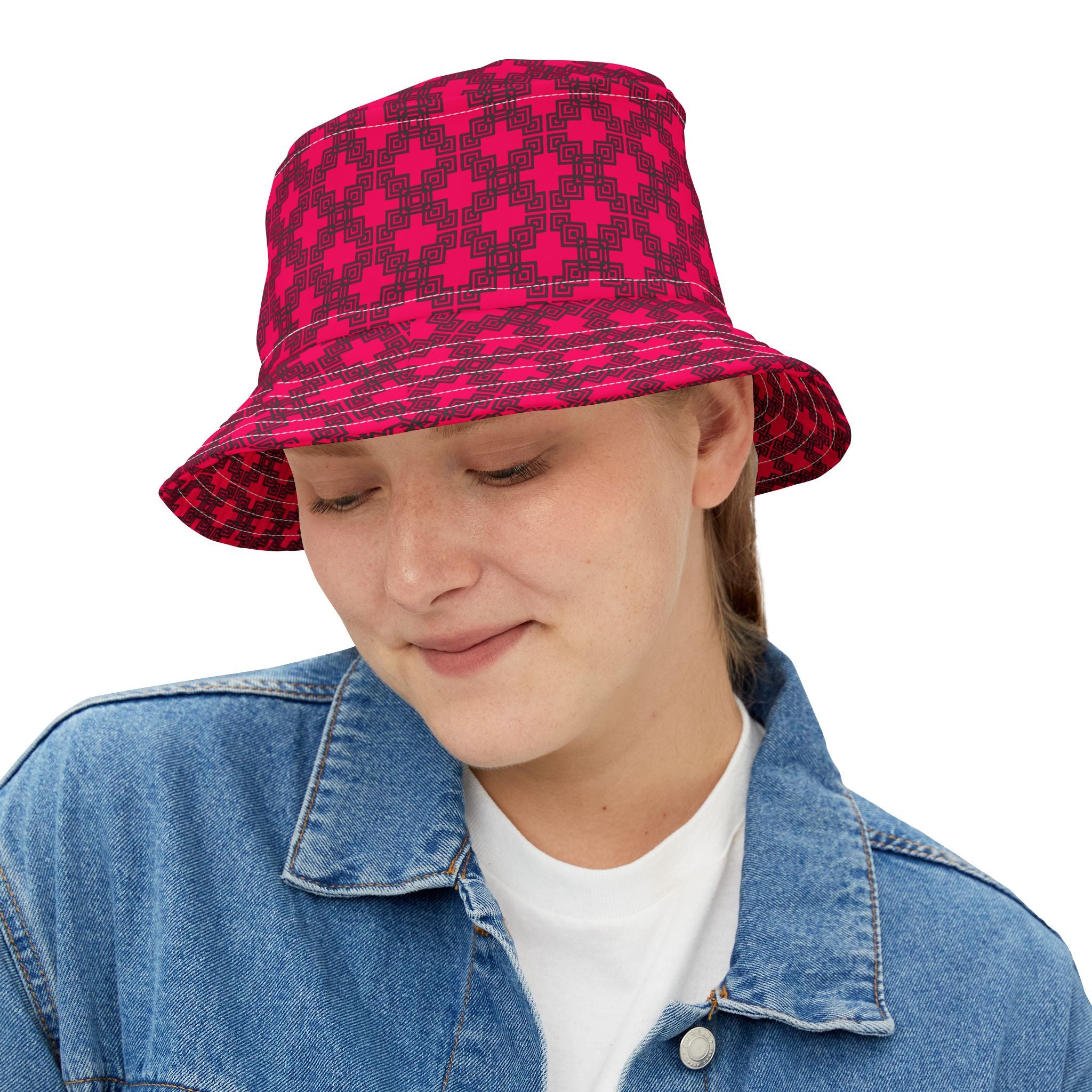 Vibrant Patterned Bucket Hat, Outdoor Accessory, Vacation Wear, Festival Style, Summer Fashion, Gift for Her