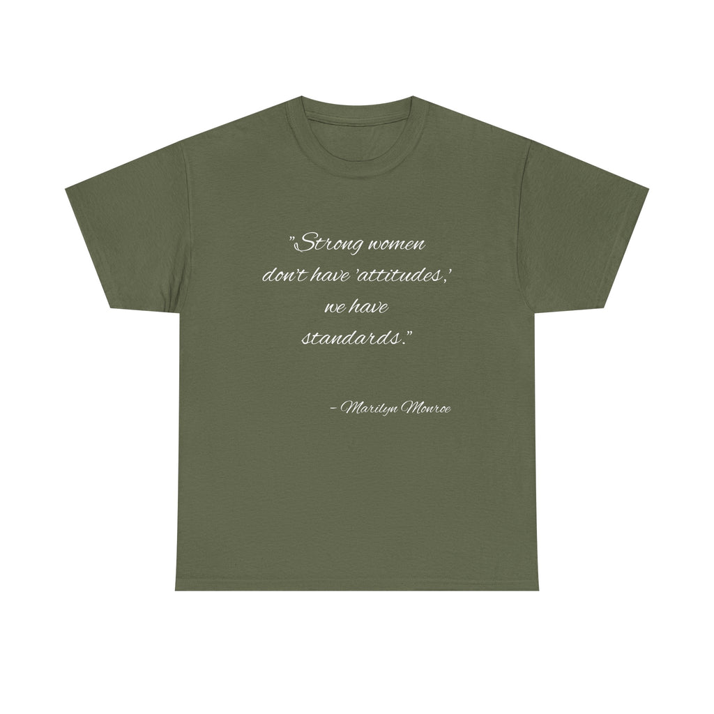 Strong Women Unisex Heavy Cotton Tee - Empowerment Shirt, Inspirational Apparel, Gift for Her, Birthday Gift, Motivational Quote Tee