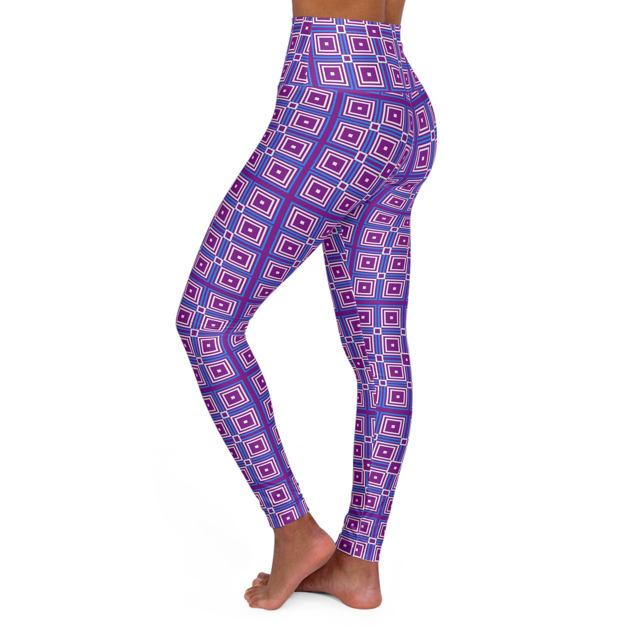 High Waisted Yoga Leggings, Colorful Workout Leggings, Fitness Leggings, Activewear for Women, Yoga Outfit, Casual Leggings