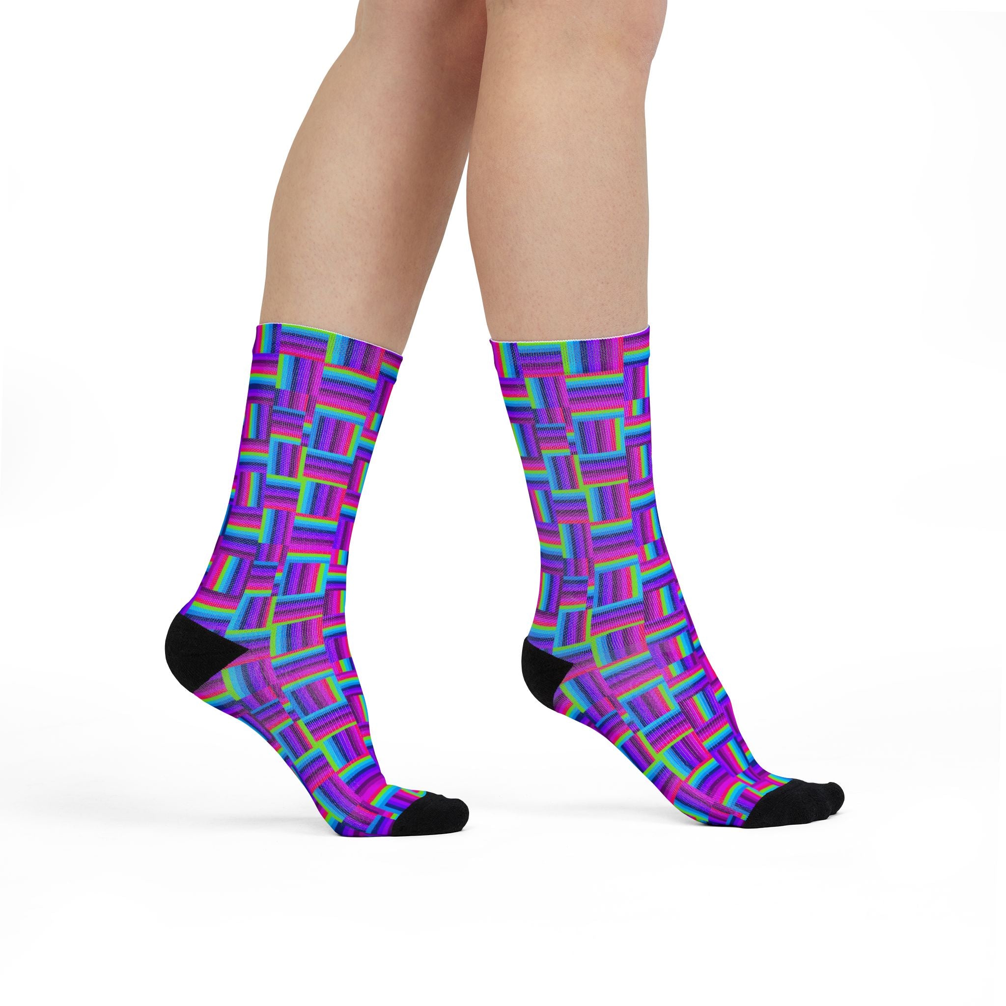 Vibrant Patterned Crew Socks for Unique Style, Fun Gift for Fashion Lovers, Colorful Cotton Socks for Everyday Comfort, Novelty Socks [...]