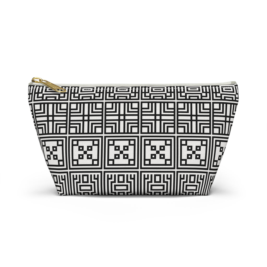 Chic Geometric Accessory Pouch - Perfect for Travel, Makeup, or Everyday Use, Stylish Gift for Friends and Family