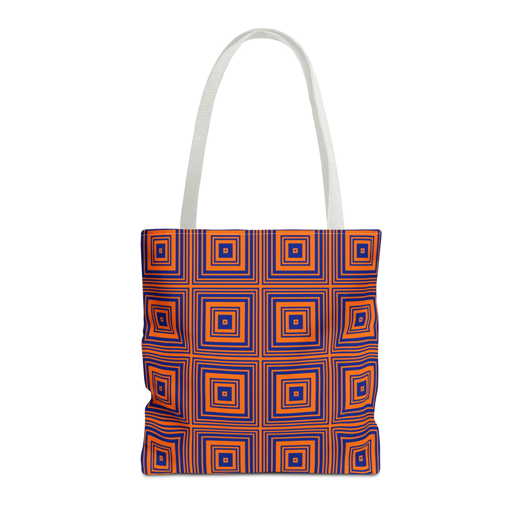 Vibrant Geometric Tote Bag, Stylish Beach Bag, Eco-Friendly Shopping Tote, Unique Gift for Her, Trendy Everyday Carryall