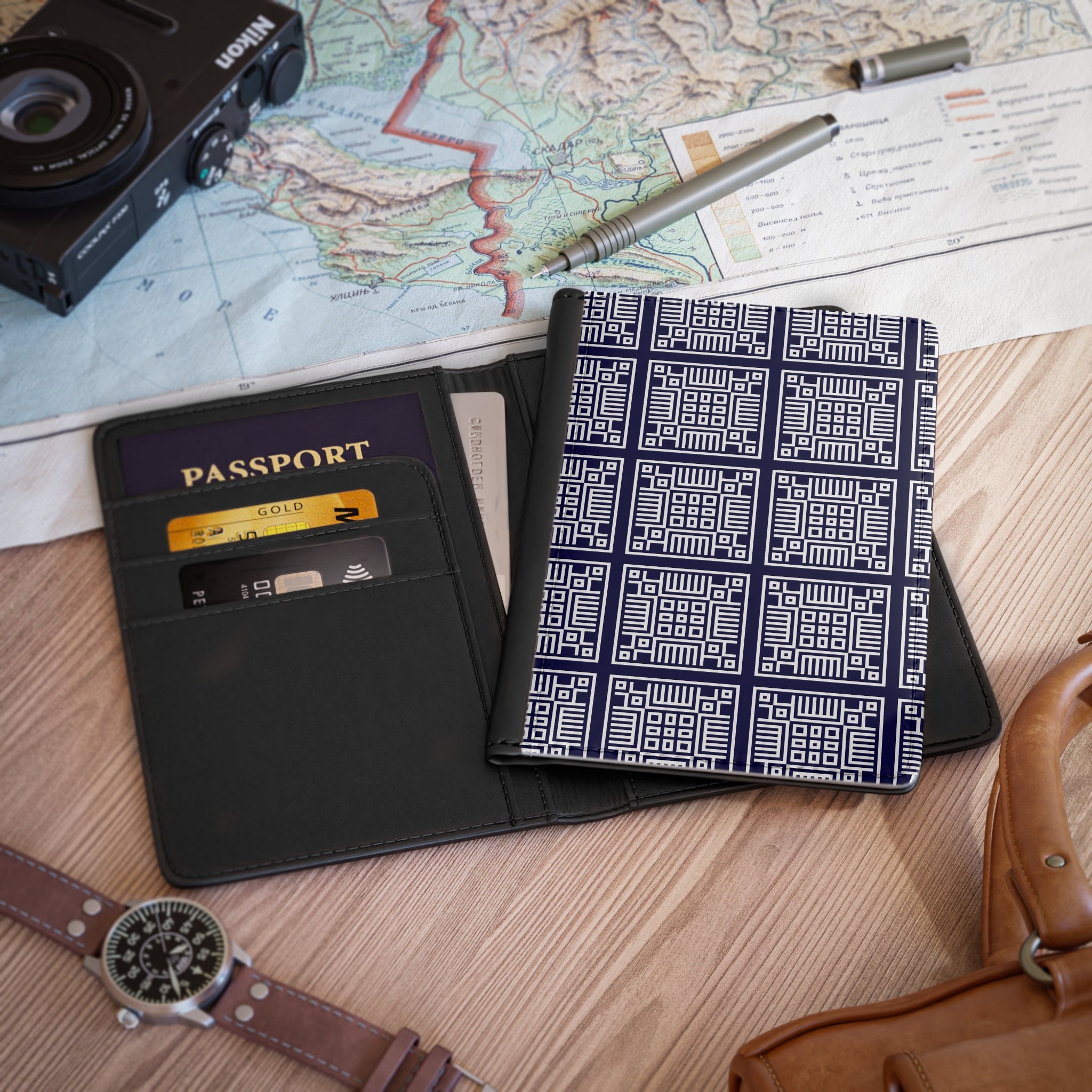 Stylish Passport Cover, Travel Wallet, Jetsetter Gift, Modern Design, Adventure Ready, Unique Travel Accessory