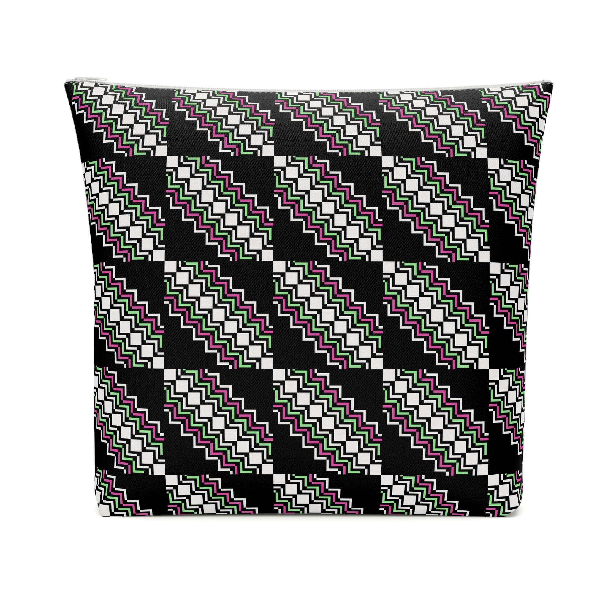 Chic Patterned Cotton Cosmetic Bag | Makeup Organizer, Travel Pouch, Cute Gift, Stylish Clutch, Everyday Essentials