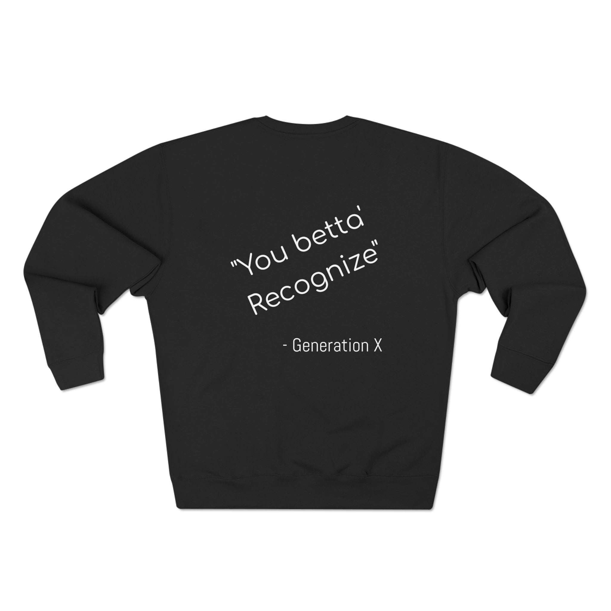 Gen X Sweatshirt, Unisex Crewneck, Nostalgic Gen X Apparel, Coolest Generation Gift, Vintage Style Sweatshirt