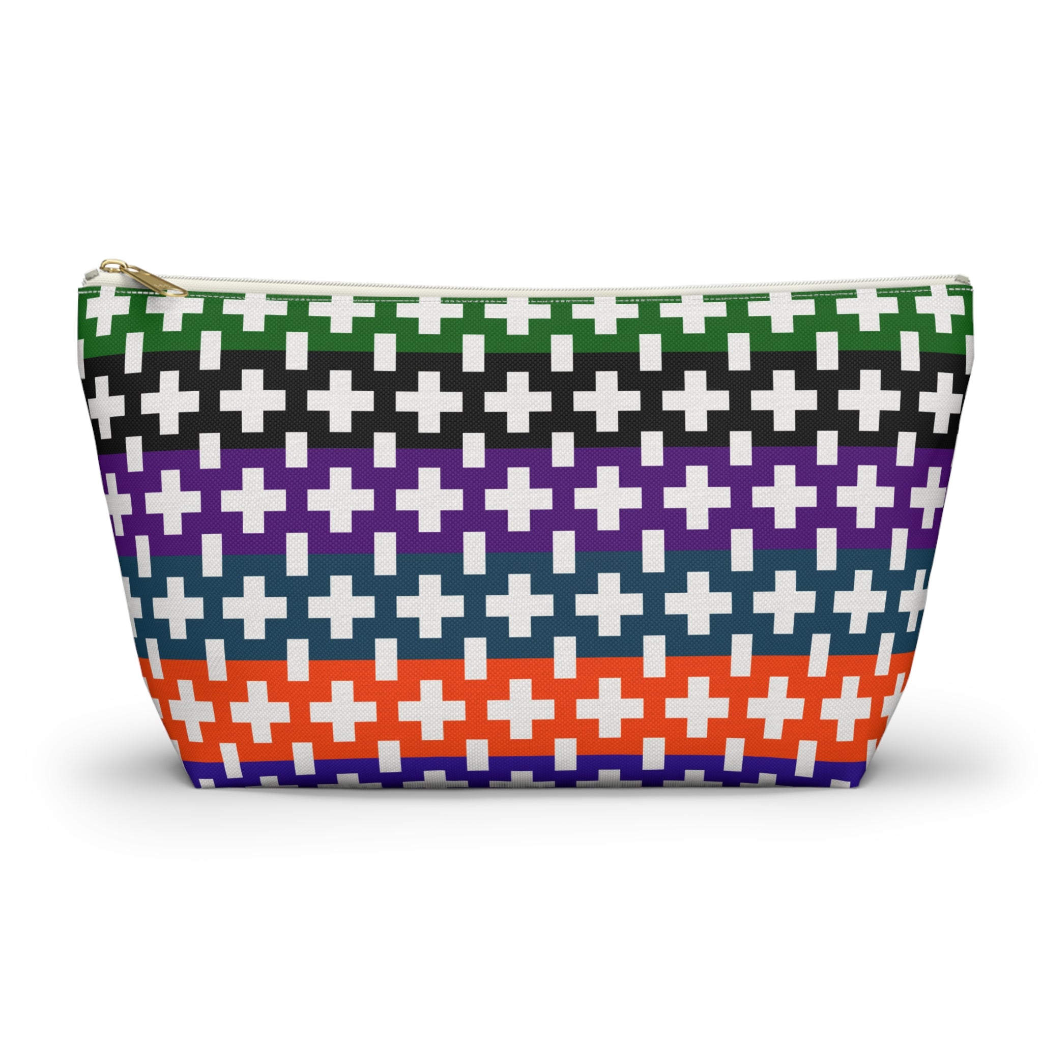 Colorful Geometric Accessory Pouch, Cosmetic Bag, Travel Organizer, Pencil Case, Gifts for Her, Bright Pattern