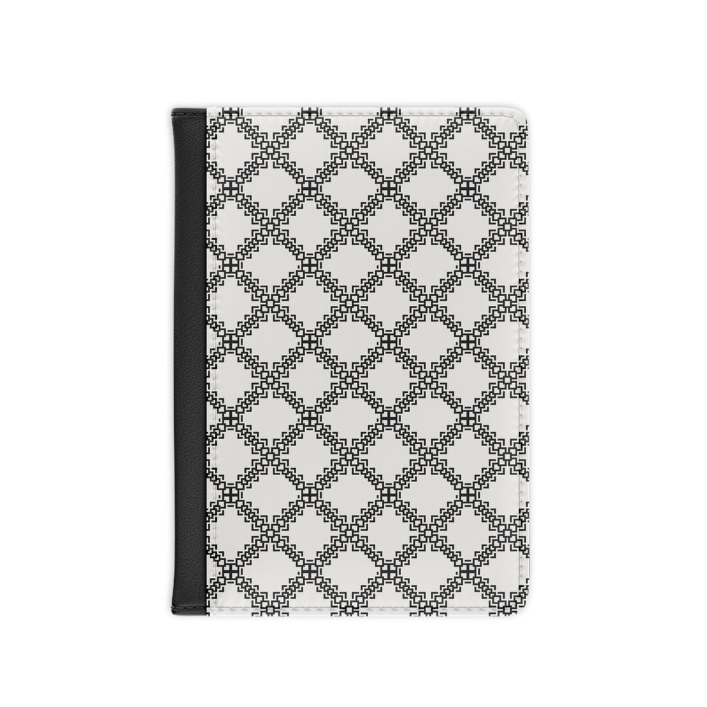 Chic Travel Passport Cover, Stylish Travel Accessory, Gift for Travelers, Black and White Design, Personalized Trip Planner