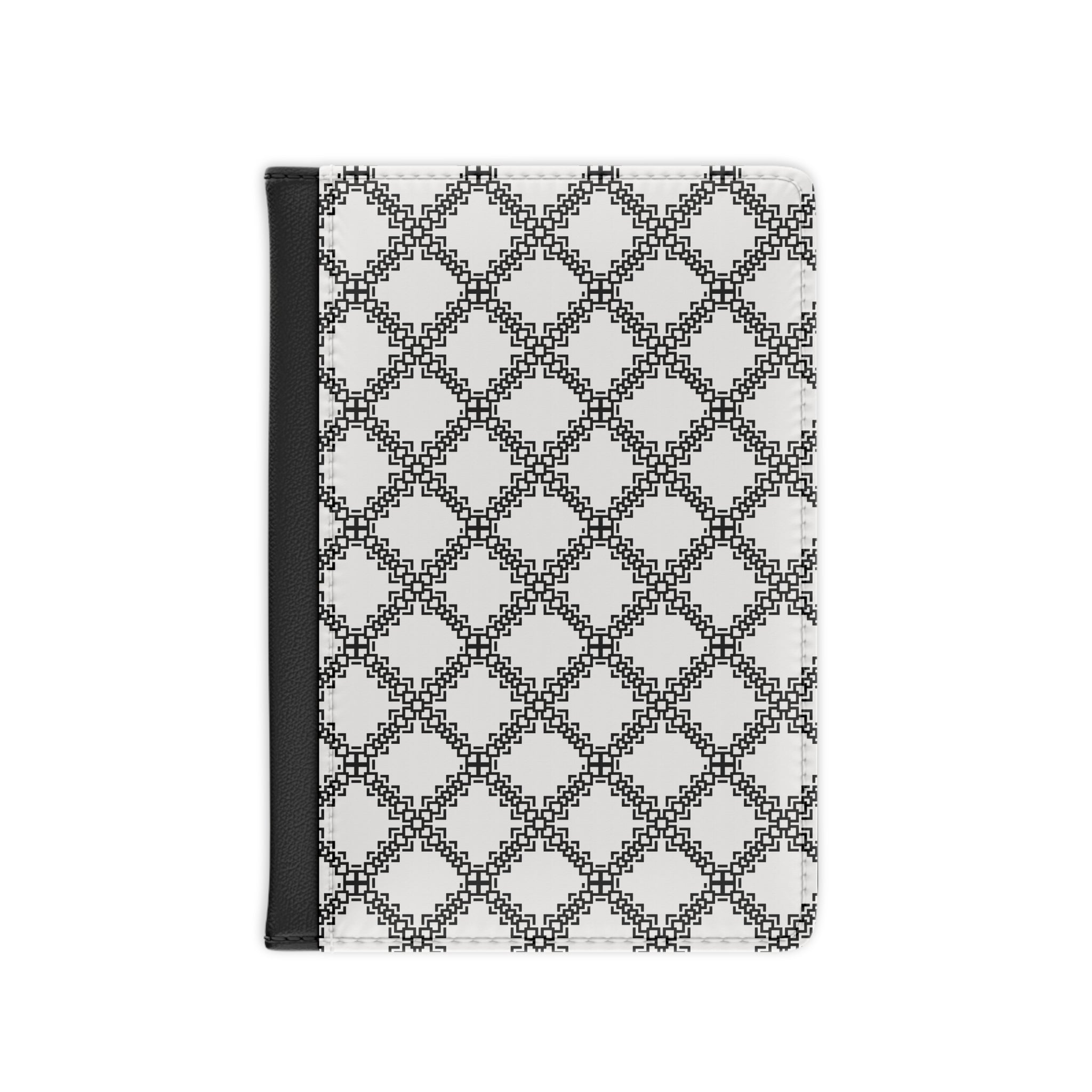 Chic Travel Passport Cover, Stylish Travel Accessory, Gift for Travelers, Black and White Design, Personalized Trip Planner