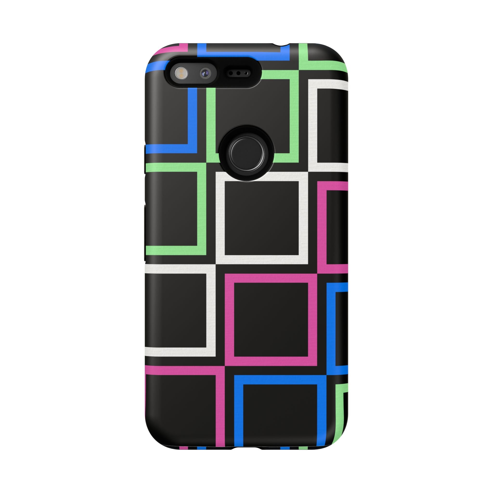 Colorful Geometric Phone Case - Tough Cases, Durable Cover, Stylish Accessory, Gift for Her, Tech Lover