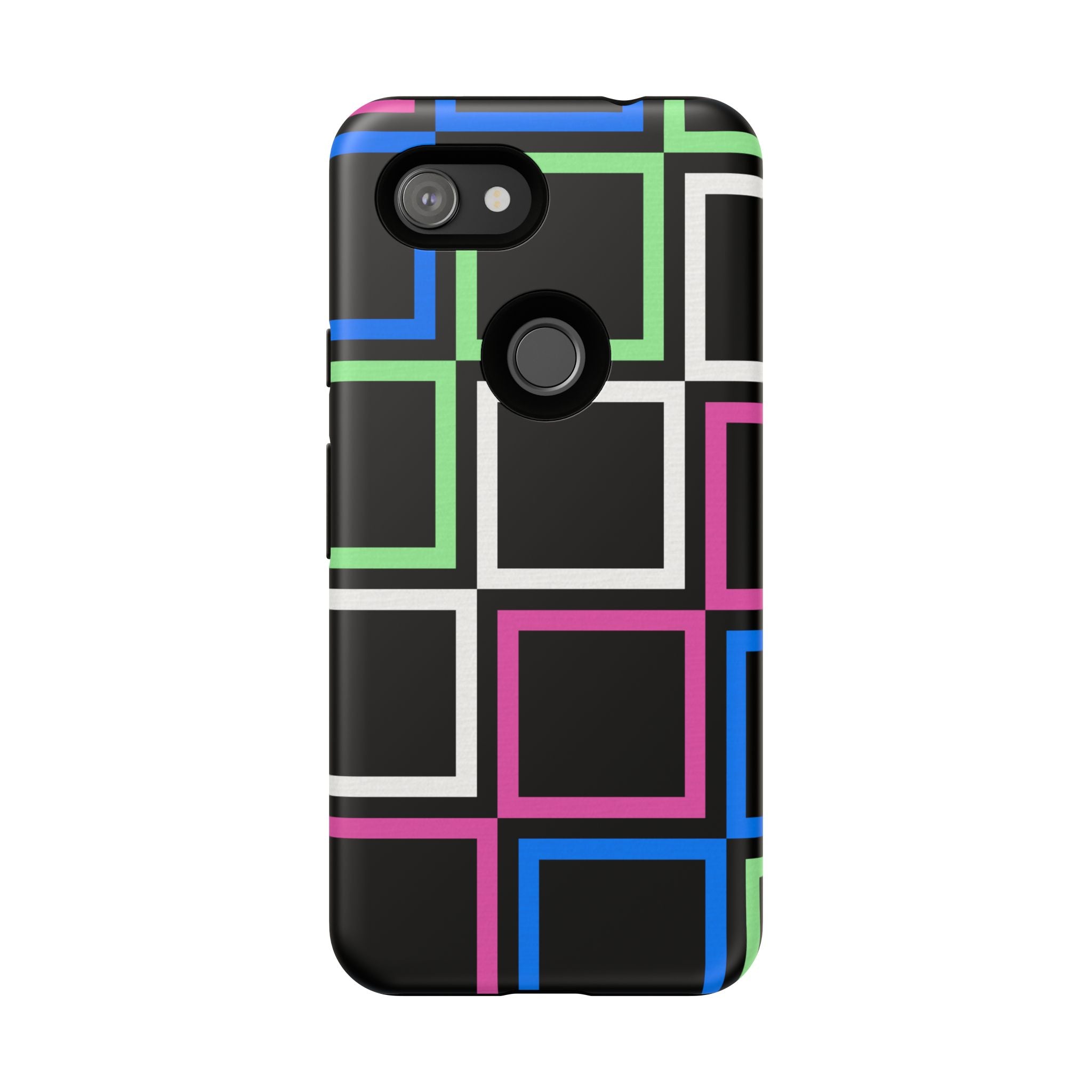 Colorful Geometric Phone Case - Tough Cases, Durable Cover, Stylish Accessory, Gift for Her, Tech Lover