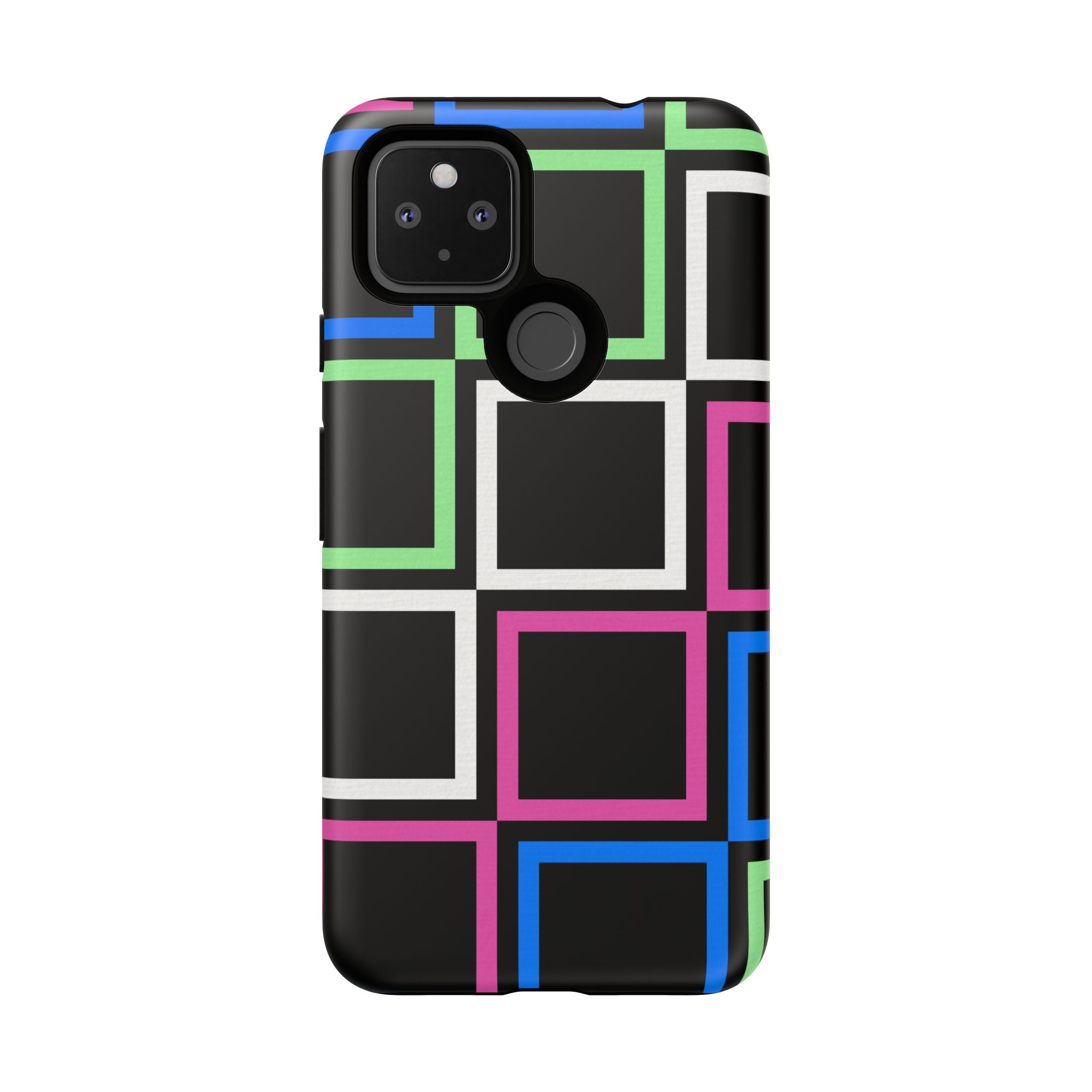 Colorful Geometric Phone Case - Tough Cases, Durable Cover, Stylish Accessory, Gift for Her, Tech Lover