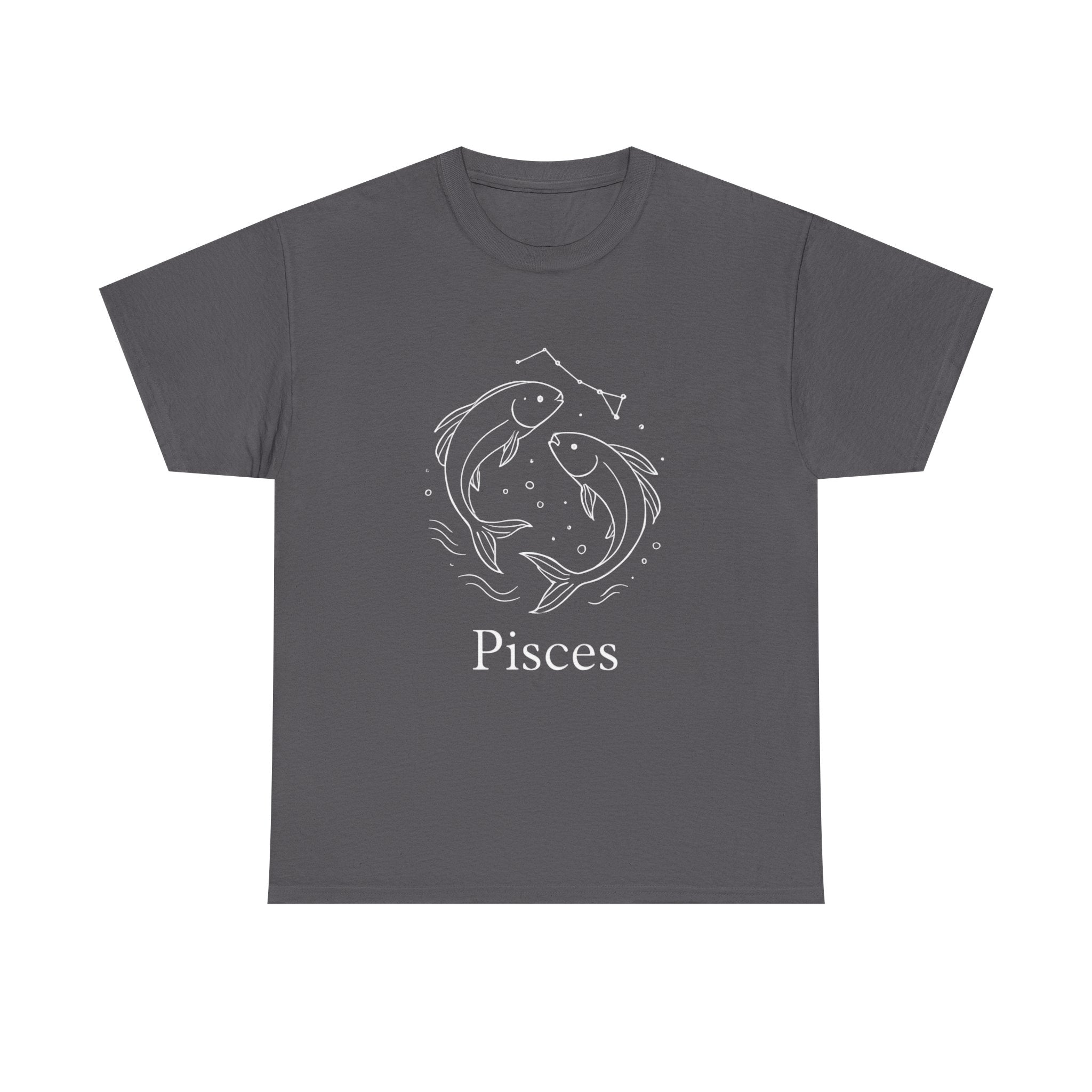Pisces Unisex Heavy Cotton Tee, Astrology Shirt, Zodiac Gift, Horoscope Apparel, Birthday T-Shirt, Star Sign Clothing