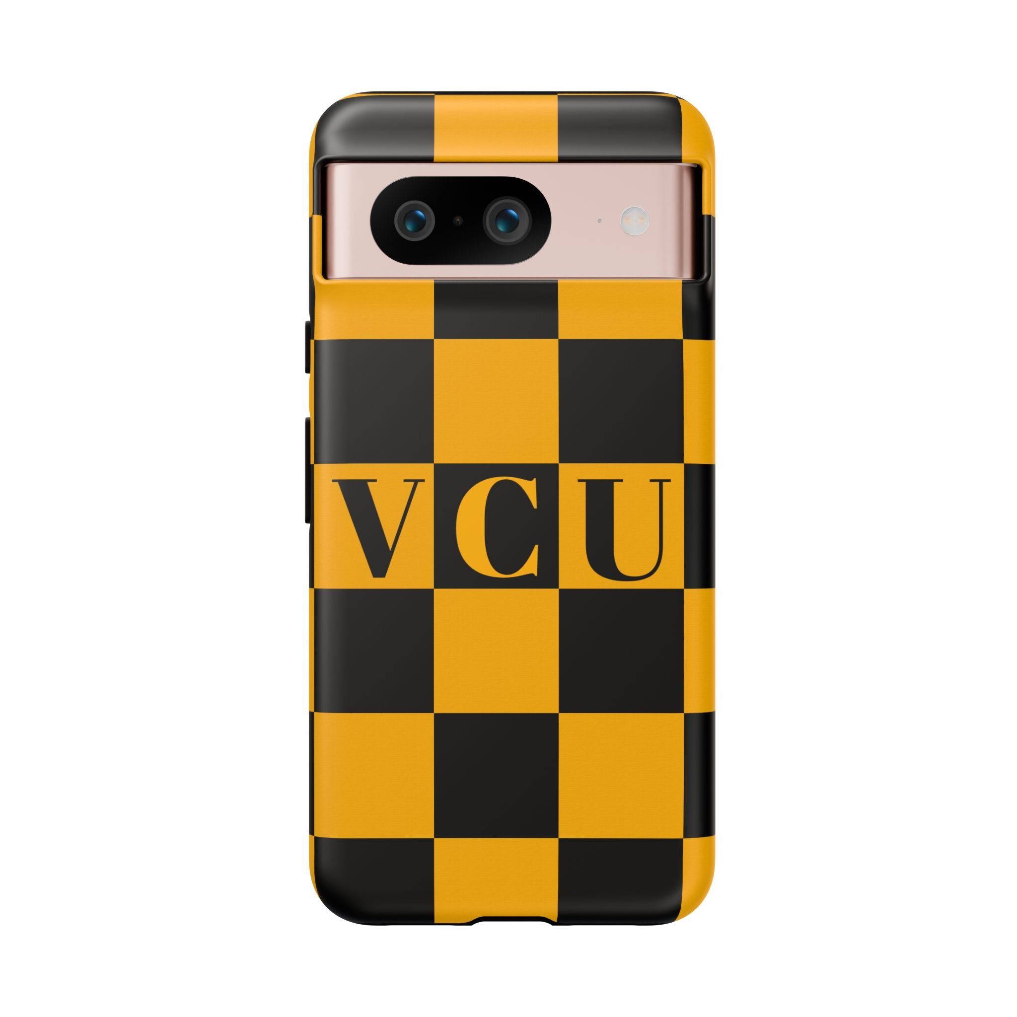 VCU Checkered Phone Case, Tough Cases for VCU Fans, College Student Gear, Sports Team Accessory, Unique Gift Idea