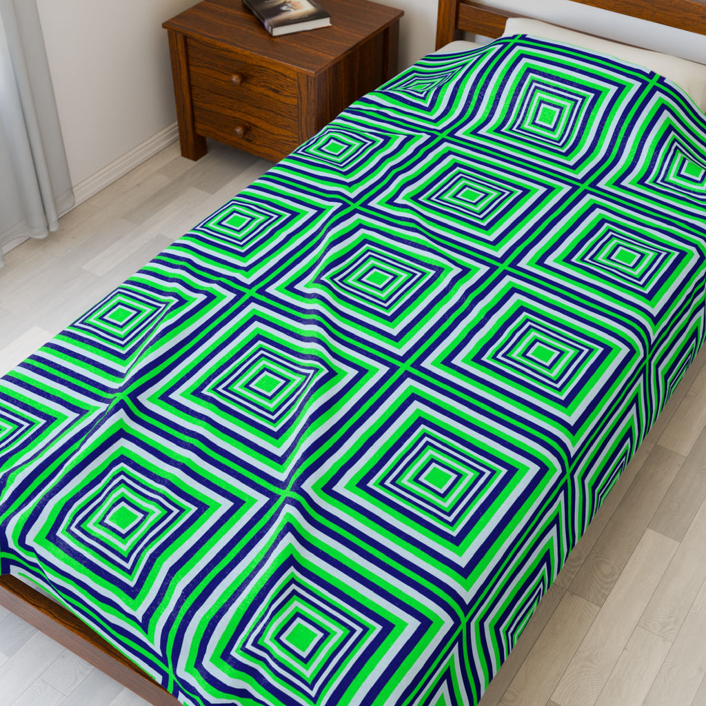 Cozy Velveteen Plush Blanket - Soft Throw for Home Décor, Gift for Holidays, Snuggle Up in Style, Comfortable & Warm