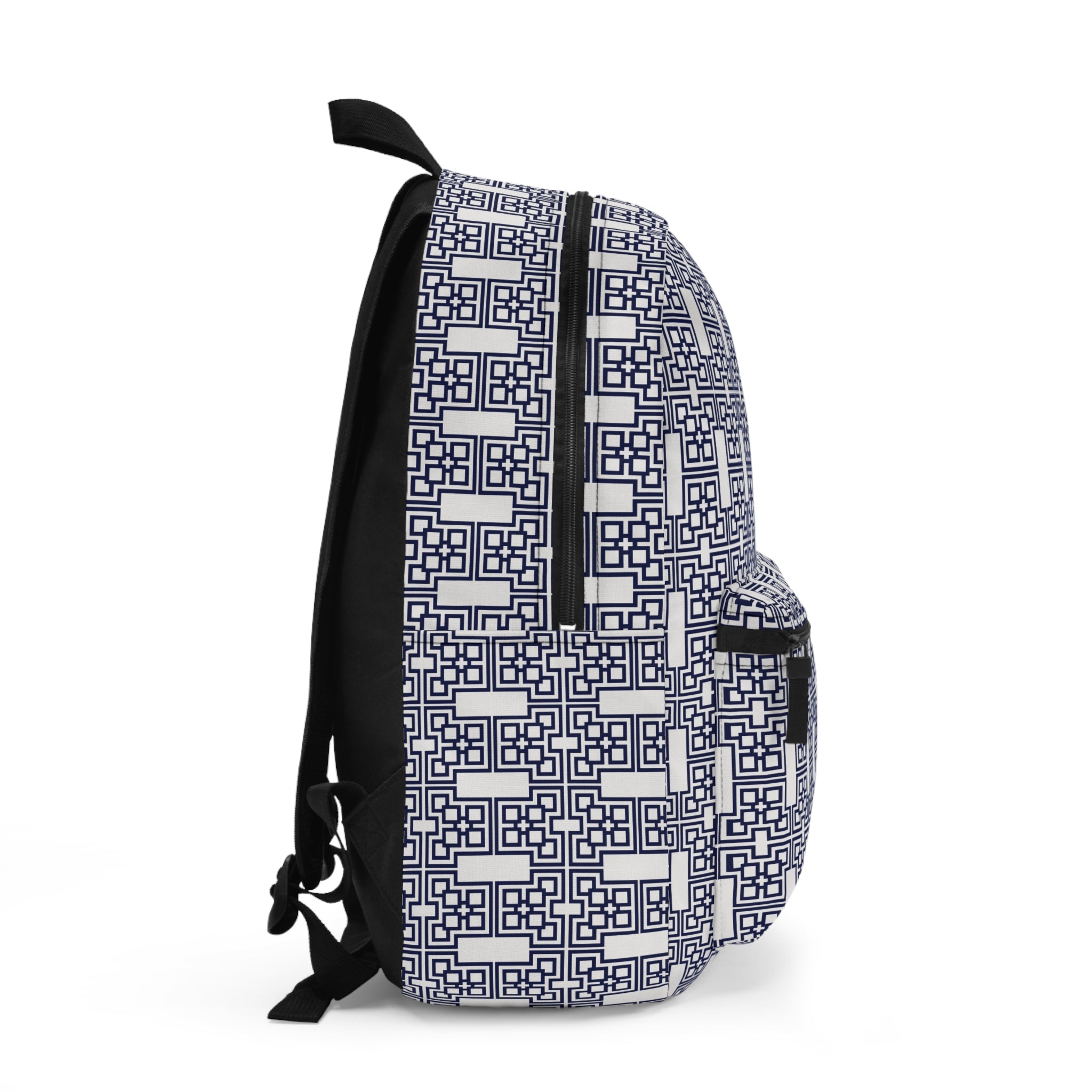 Stylish Backpack with Geometric Design | Trendy School Bag, Travel Backpack, Casual Daypack, Gift for Students, Unique Travel Accessory