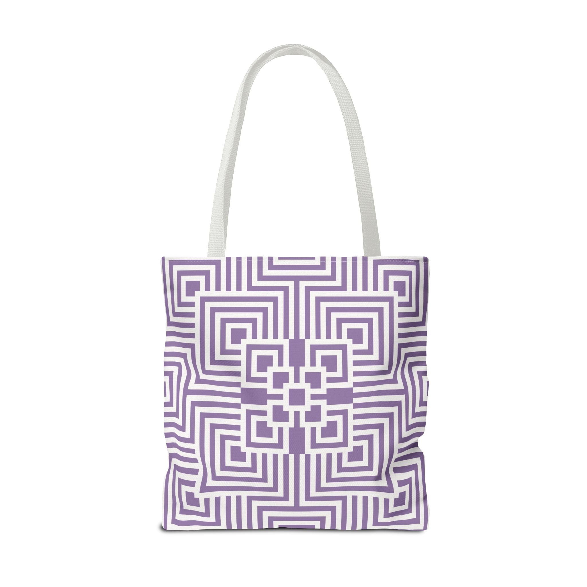 Geometric Pattern Tote Bag - Stylish Reusable Shopping Bag, Eco-Friendly Gift, Fashion Accessory, Purple Art Design, Everyday Use