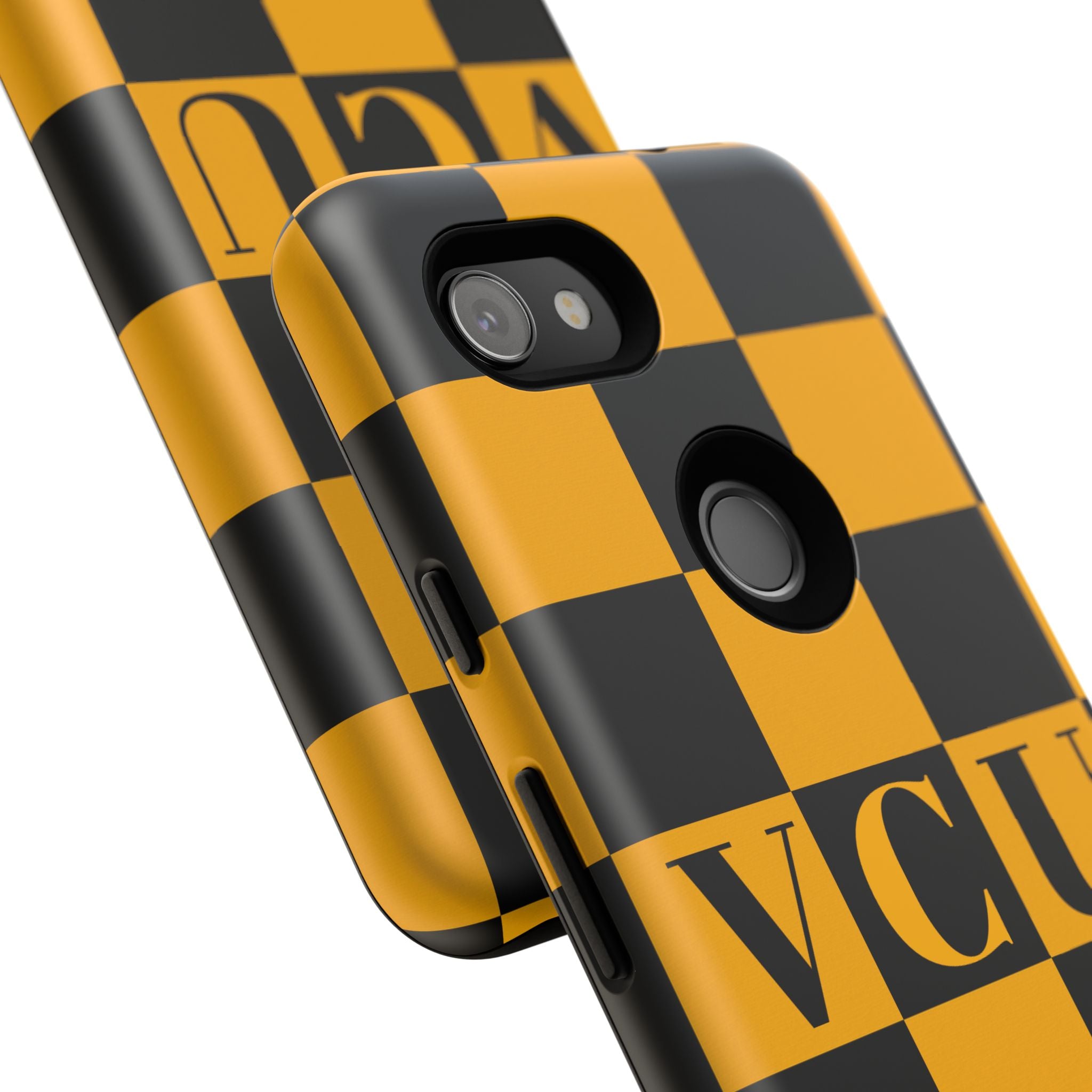 VCU Checkered Phone Case, Tough Cases for VCU Fans, College Student Gear, Sports Team Accessory, Unique Gift Idea