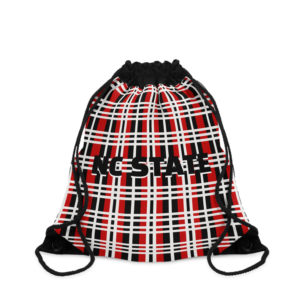 Stylish Checkered Drawstring Bag, Trendy Gym Sack, Casual Backpack, Perfect for School & Outings, Gift for Adventurers, Plaid Pattern