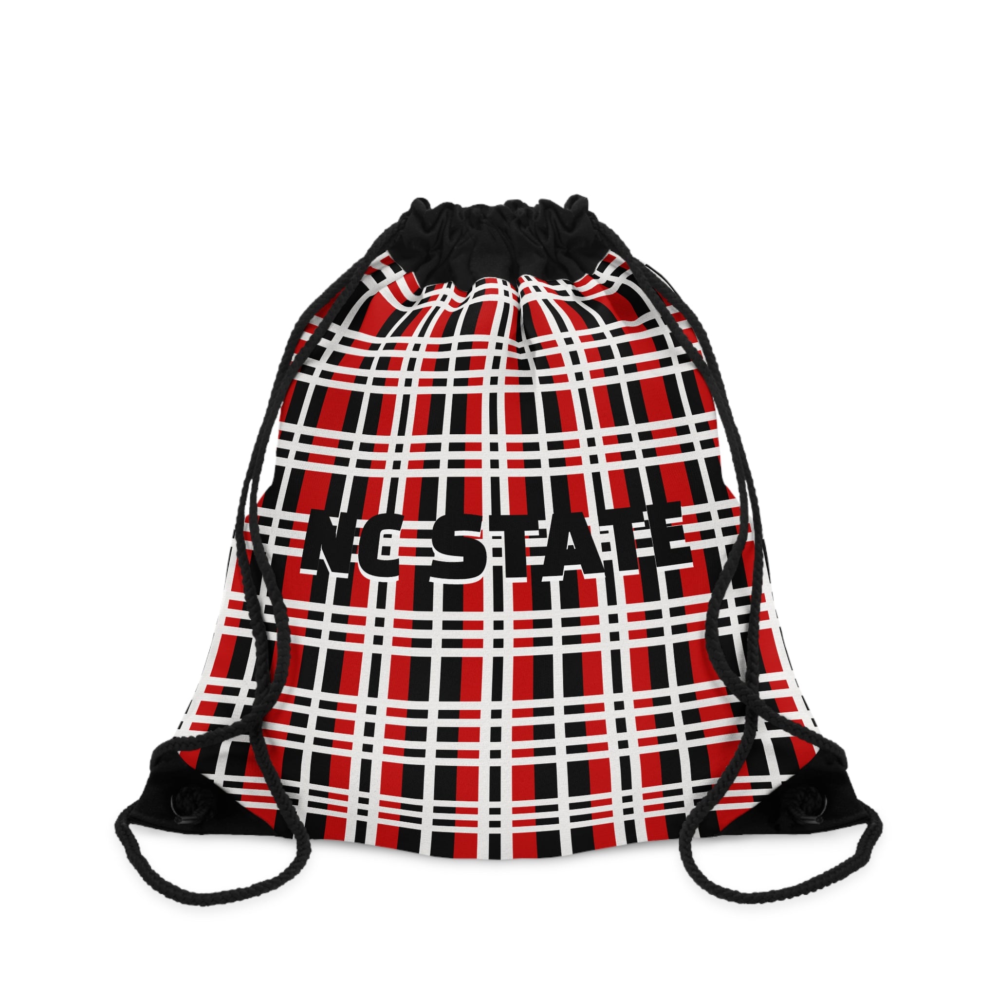 Stylish Checkered Drawstring Bag, Trendy Gym Sack, Casual Backpack, Perfect for School & Outings, Gift for Adventurers, Plaid Pattern