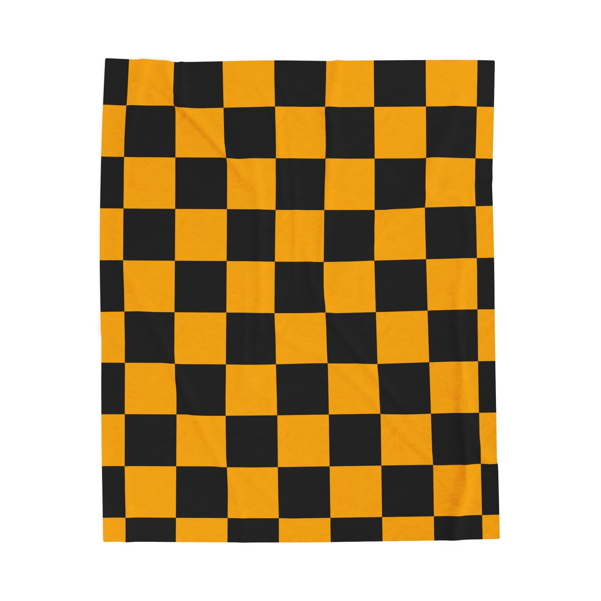 VCU Checkerboard Velveteen Plush Blanket, Cozy Sport Throw, Game Day Blanket, Graduation Gift, Unique Home Decor