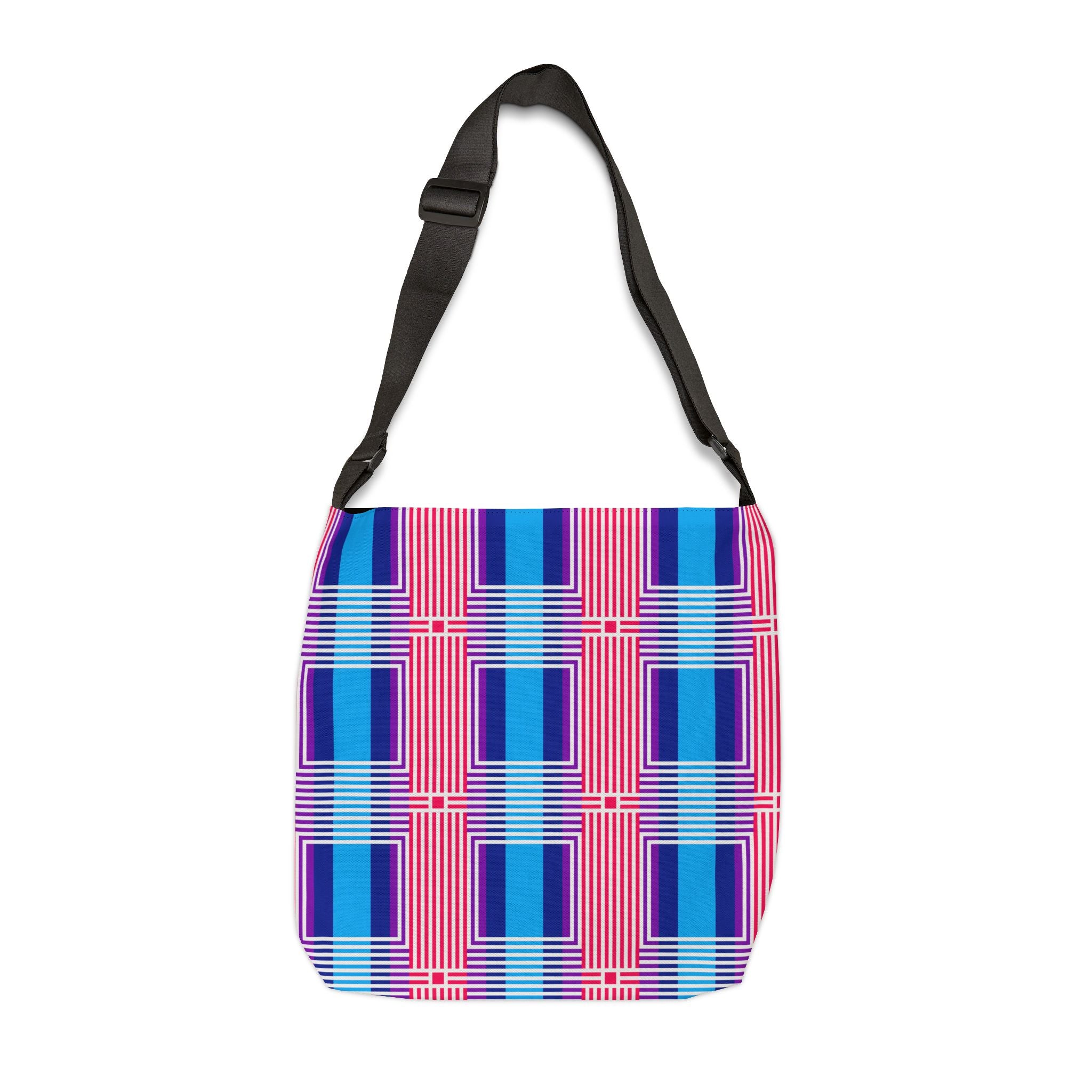 Vibrant Adjustable Tote Bag - Stylish Everyday Carryall, Shopping Bag, Beach Bag, Gift for Her, Festival Accessory, Patterned Handbag
