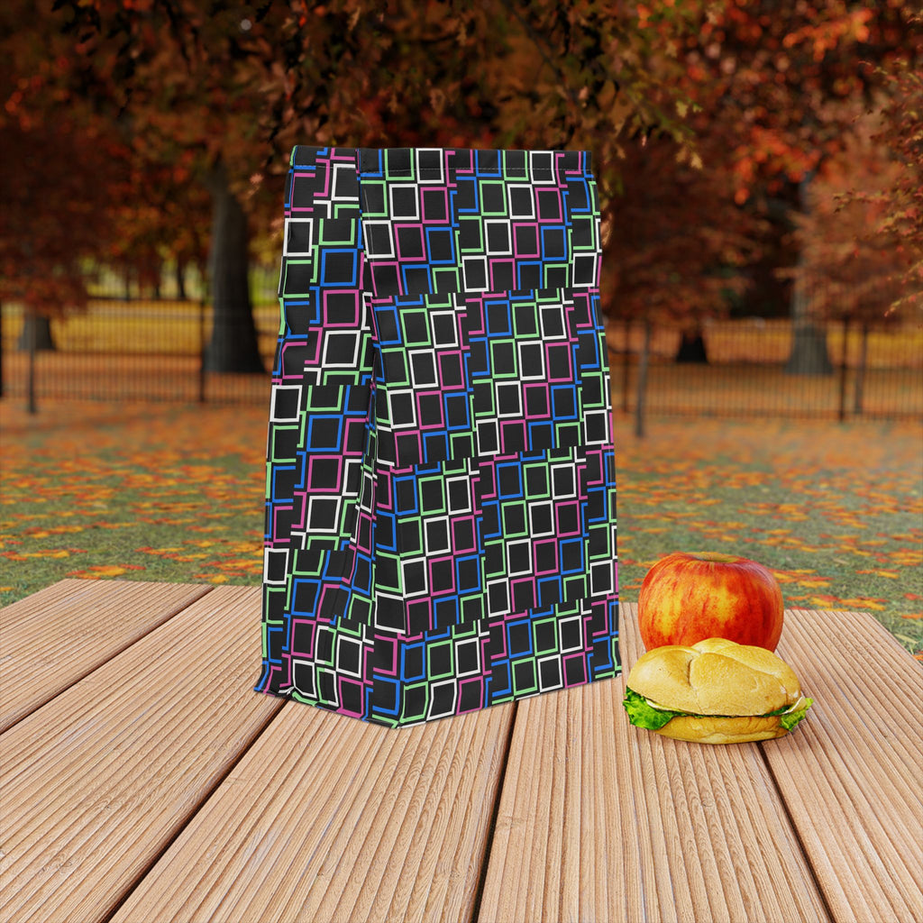 Colorful Geometric Lunch Bag - Stylish Food Carrier for Work, School, and Picnics | Fun Design, Insulated, Eco-Friendly, Gift Idea, [...]