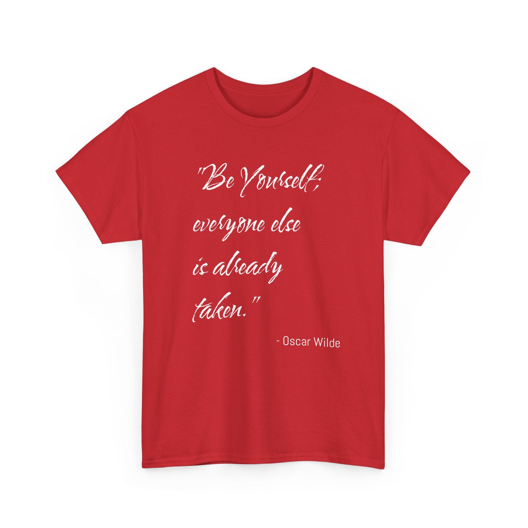 Inspirational Quote Tee: 'Be Yourself' Unisex Heavy Cotton Shirt, Motivational Gift for Friends, Casual Wear, Birthday Apparel