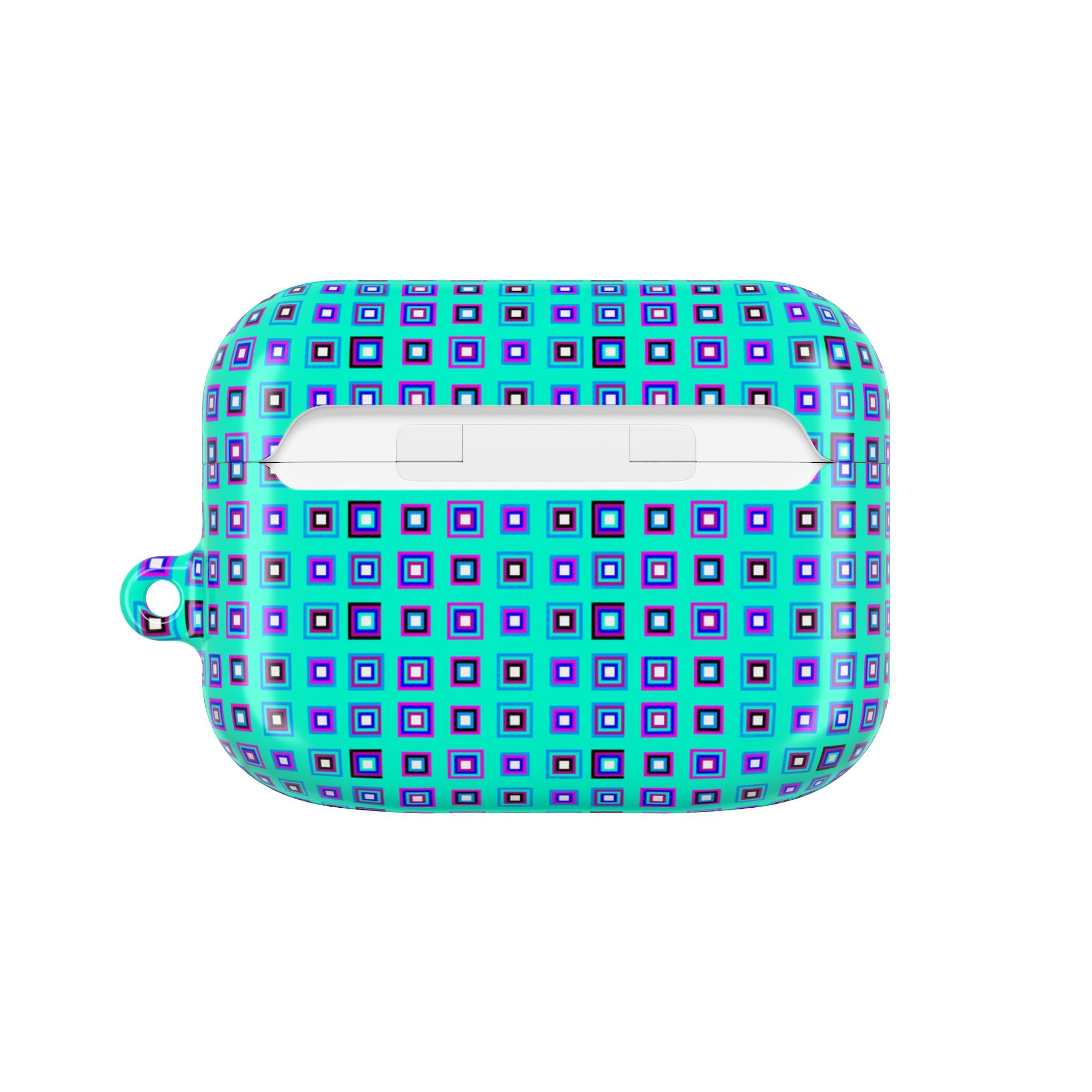 Stylish AirPod Cases with Colorful Geometric Design, Cute AirPod Cover, Trendy Tech Accessory, Gift for Music Lovers