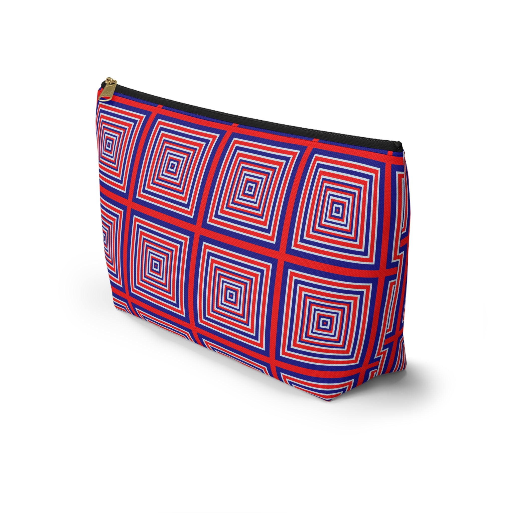 Geometric Print Accessory Pouch, Colorful Makeup Bag, Travel Organizer, Gift for Her, Summer Vibes