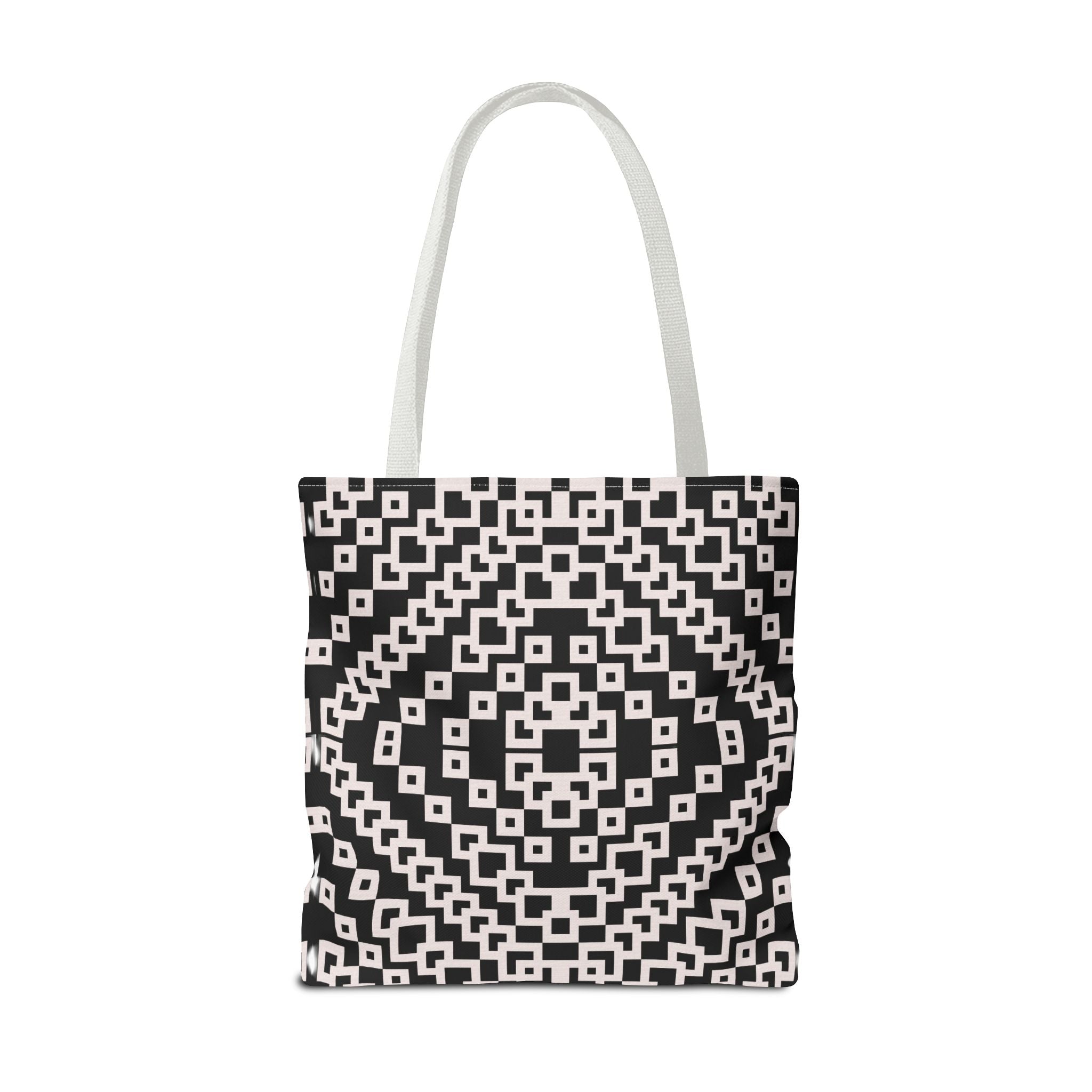 Chic Black and White Geometric Tote Bag | Stylish Everyday Carryall, Reusable Grocery Bag, Fashion Accessory, Gift for Her, Travel Tote