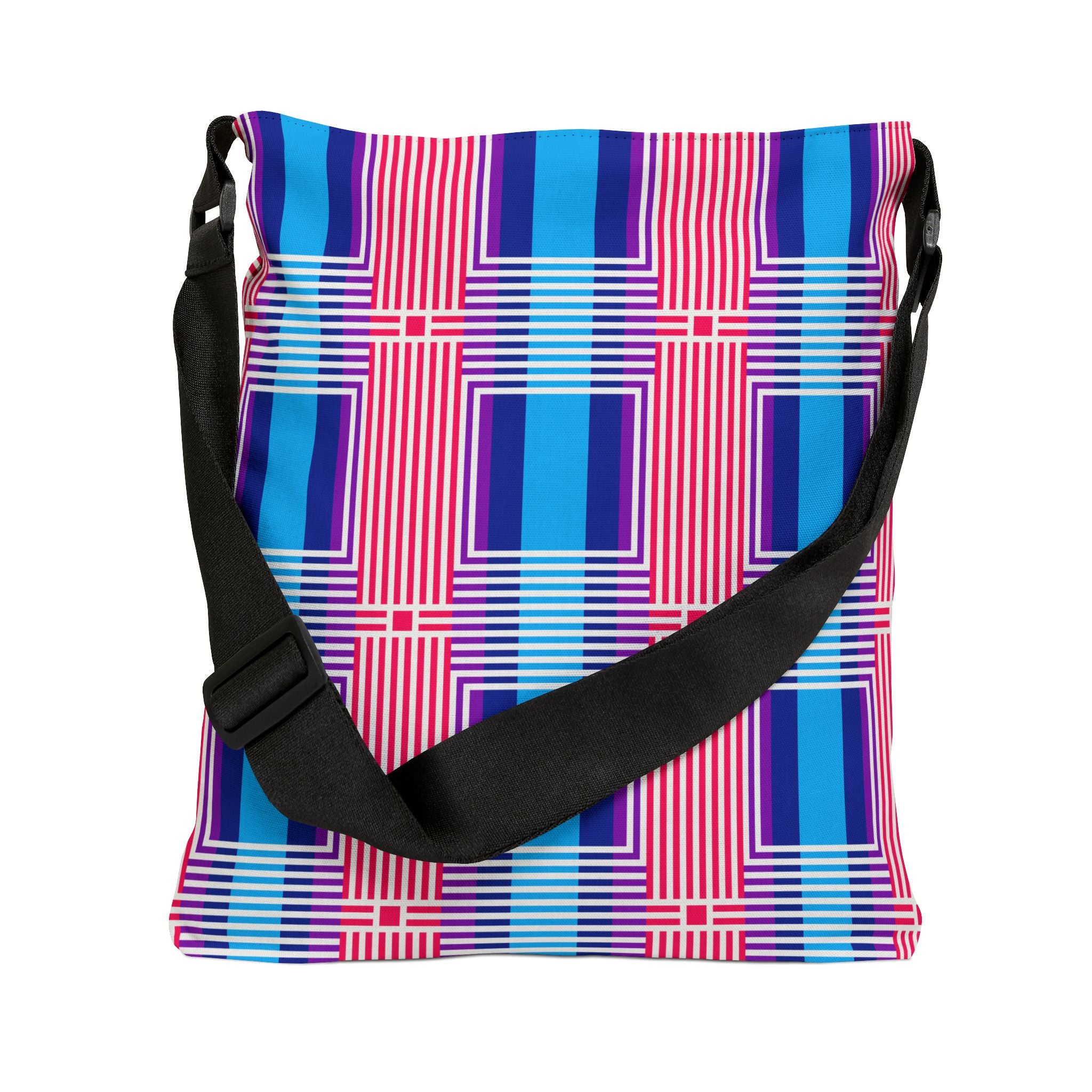 Vibrant Adjustable Tote Bag - Stylish Everyday Carryall, Shopping Bag, Beach Bag, Gift for Her, Festival Accessory, Patterned Handbag