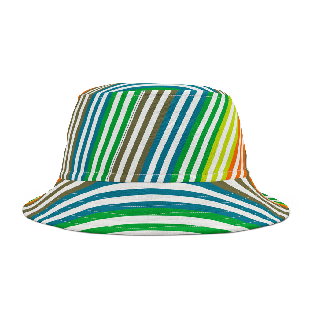 Vibrant Striped Bucket Hat, Fashionable Summer Accessory, Unisex Hat for Outdoor Adventures, Festival Headwear, Gift Idea for Nature Lovers