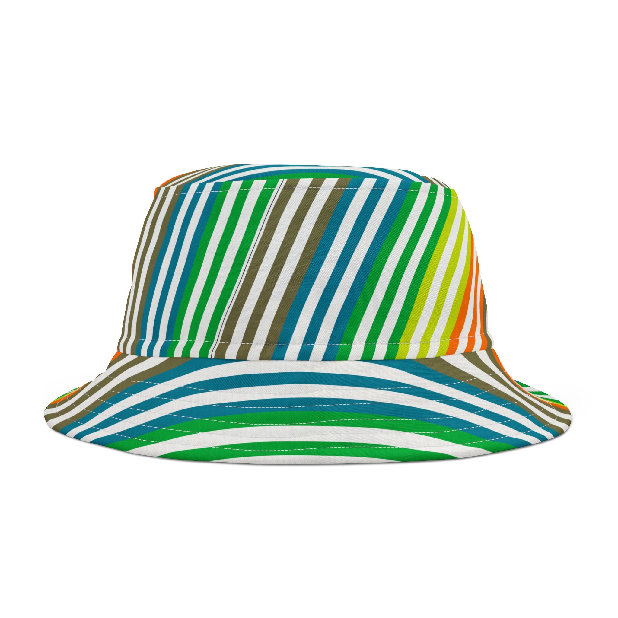 Vibrant Striped Bucket Hat, Fashionable Summer Accessory, Unisex Hat for Outdoor Adventures, Festival Headwear, Gift Idea for Nature Lovers