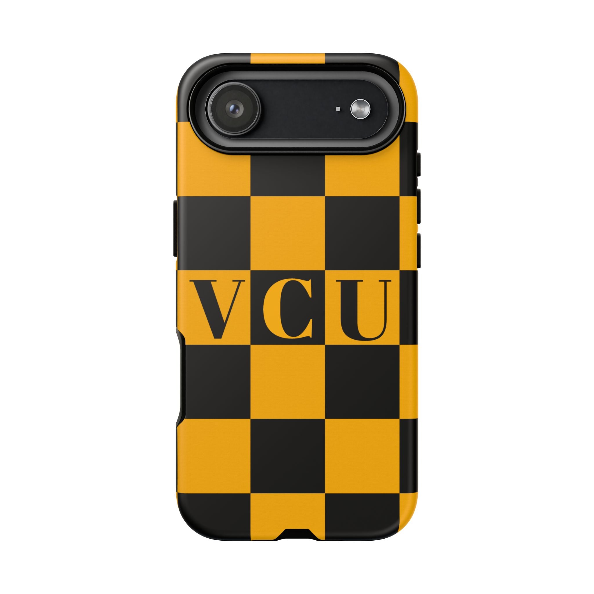 VCU Checkered Phone Case, Tough Cases for VCU Fans, College Student Gear, Sports Team Accessory, Unique Gift Idea